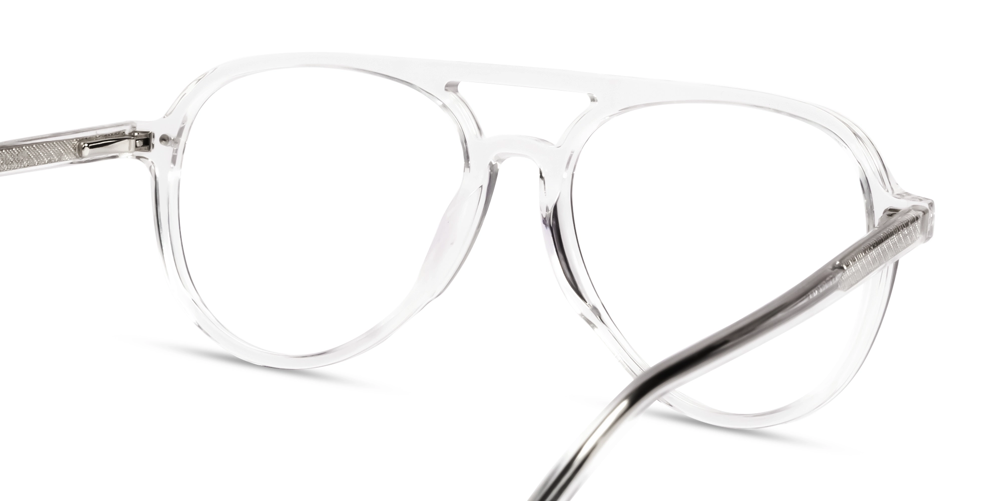Crystal Clear Pilot Frame - Green & Yellow Clip-On