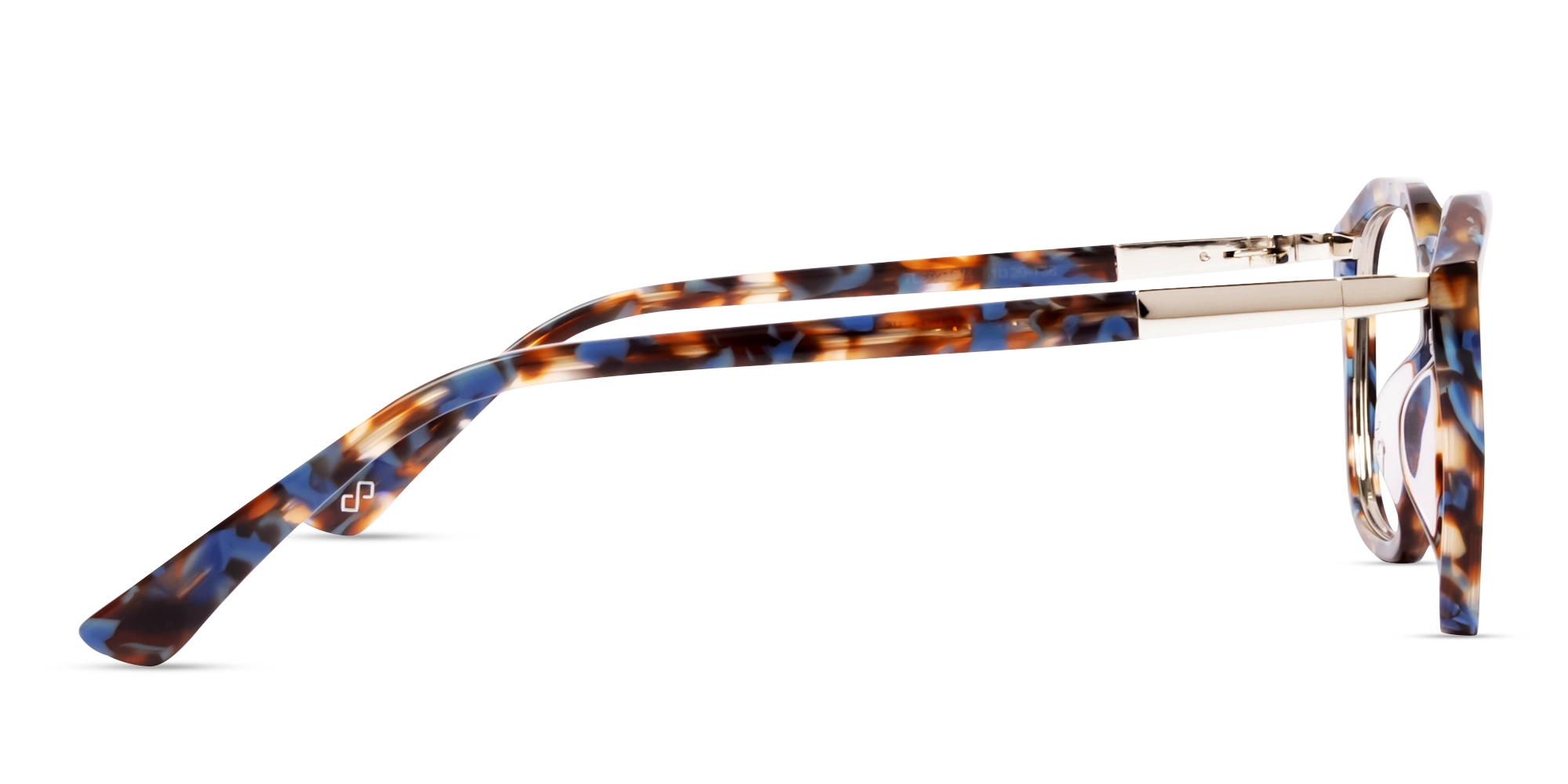 Blue Terrazo Square Fullrim Glasses-4