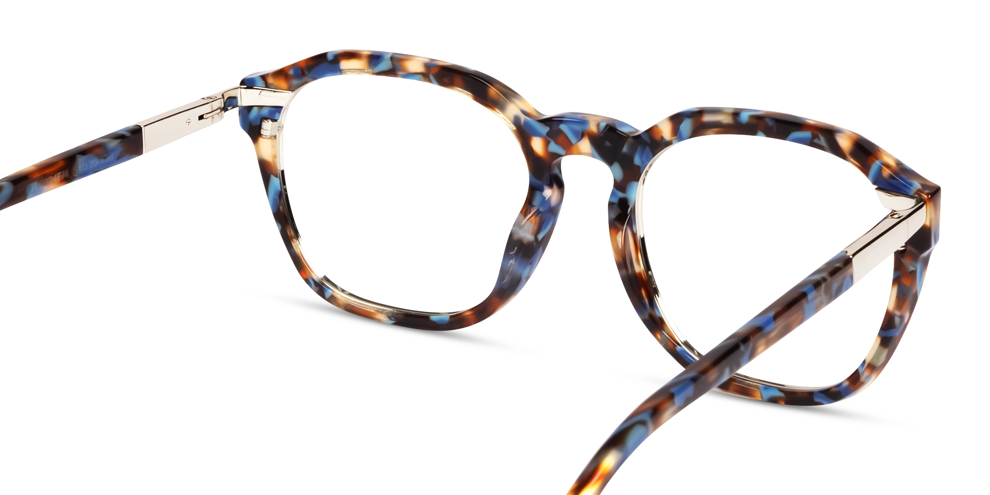 Blue Terrazo Square Fullrim Glasses-5