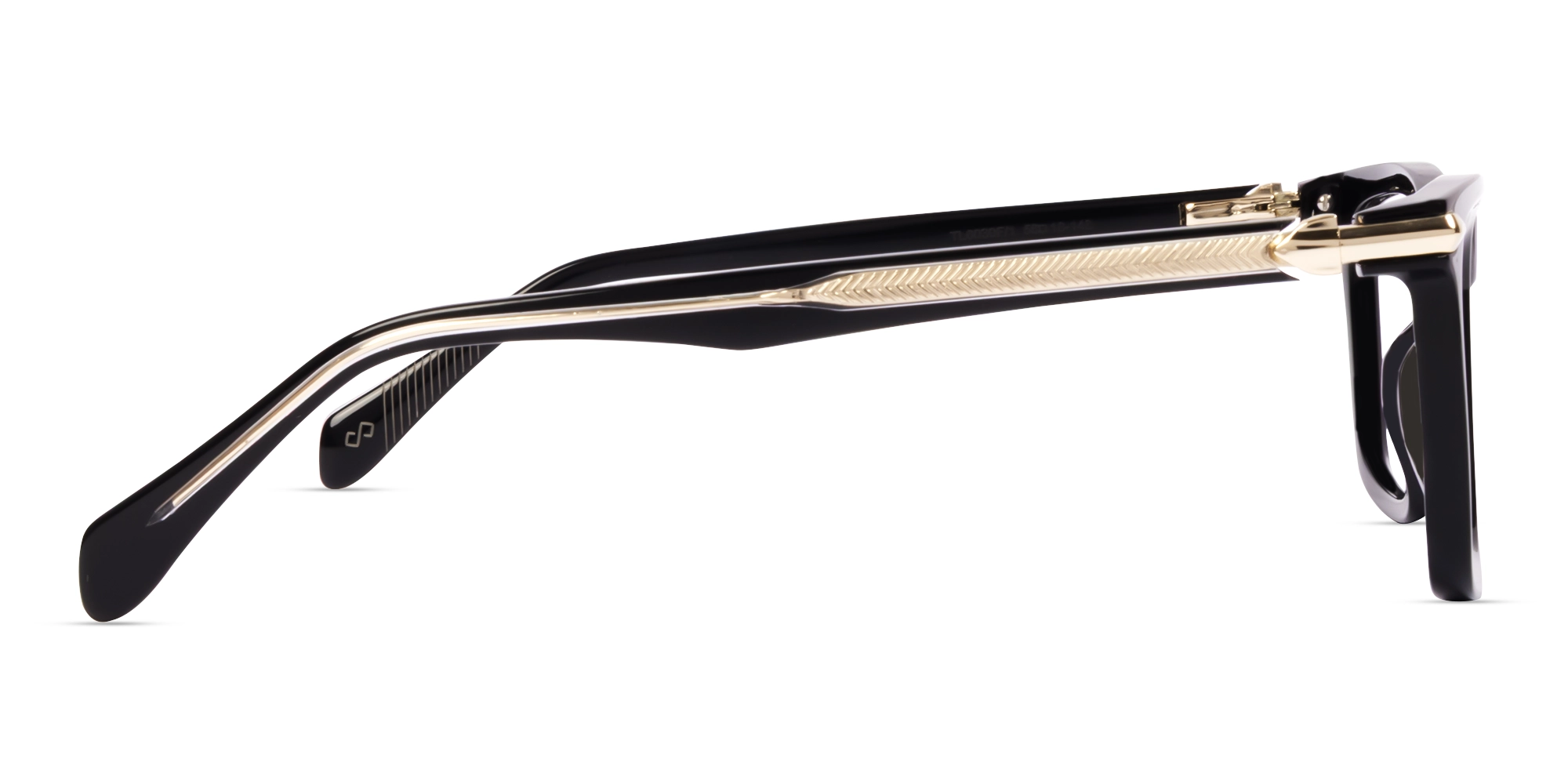 Large Black Square Fullrim Glasses-3