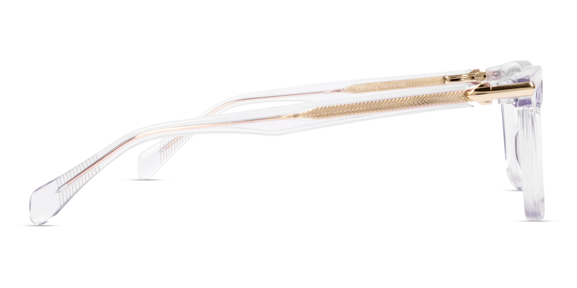 Oversized Crystal Clear Square Fullrim Glasses-3