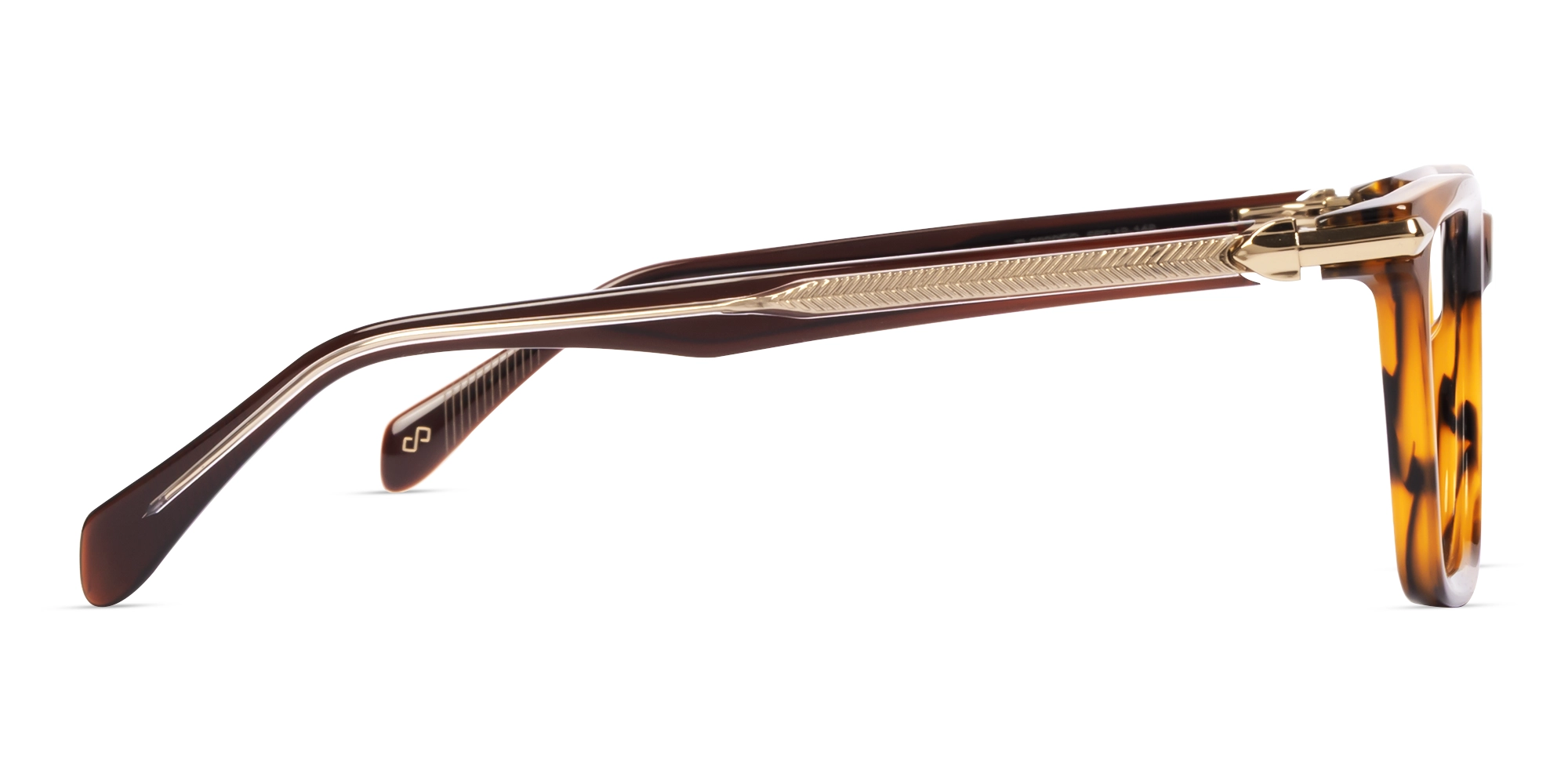 Caramel Brown Grotto Square Fullrim Glasses-3