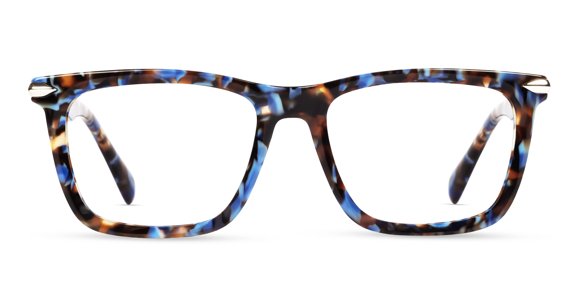 Oversized Blue Terrazo Square Fullrim Glasses-1 Oversized Blue Terrazo Square Fullrim Glasses-1