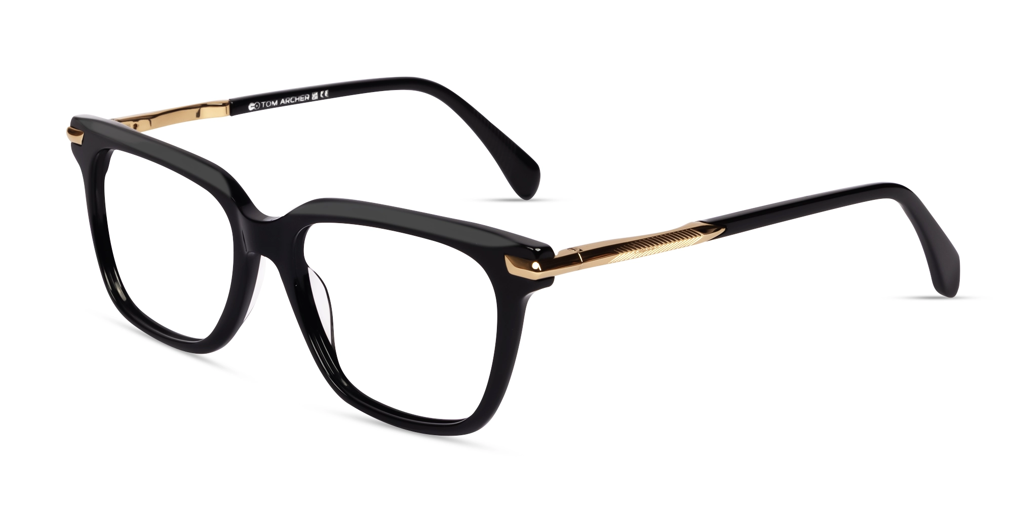 Black Square Spring Hinges Full-Rim Glasses-3 Black Square Spring Hinges Full-Rim Glasses-3