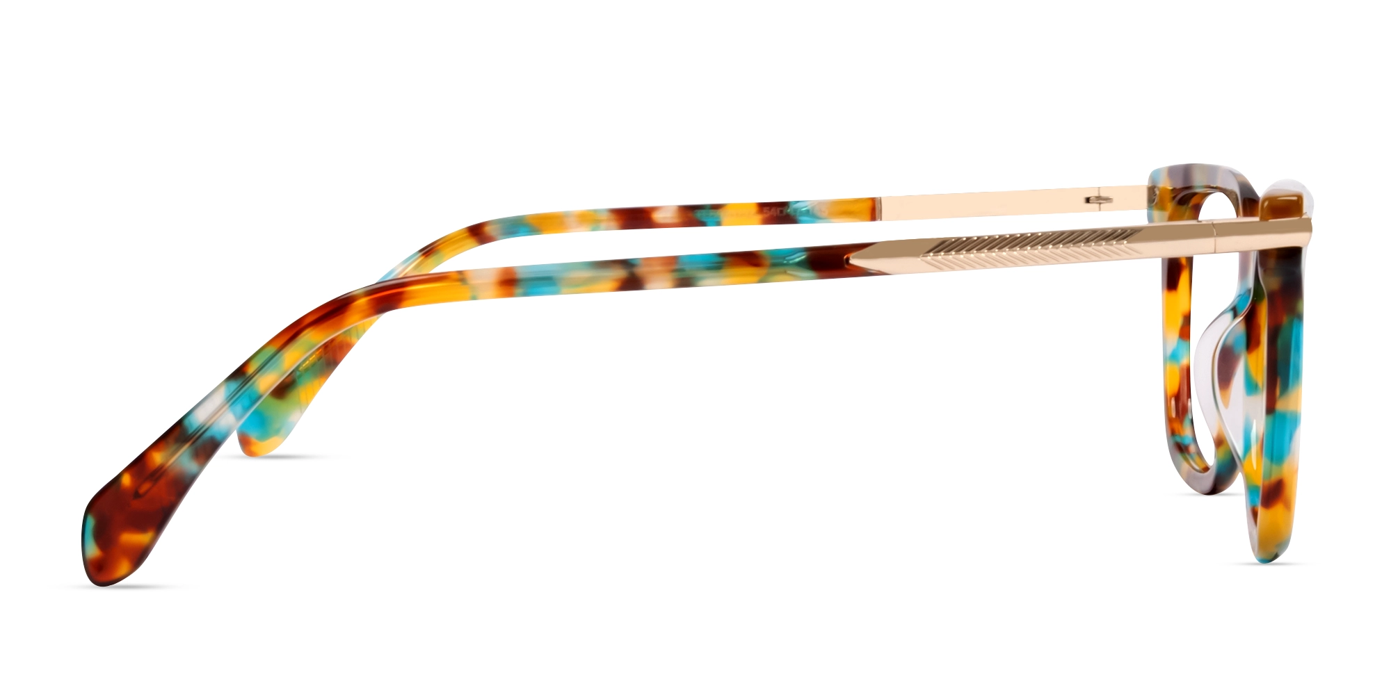 Aventurine Tortoise Square Full-Rim Glasses-4