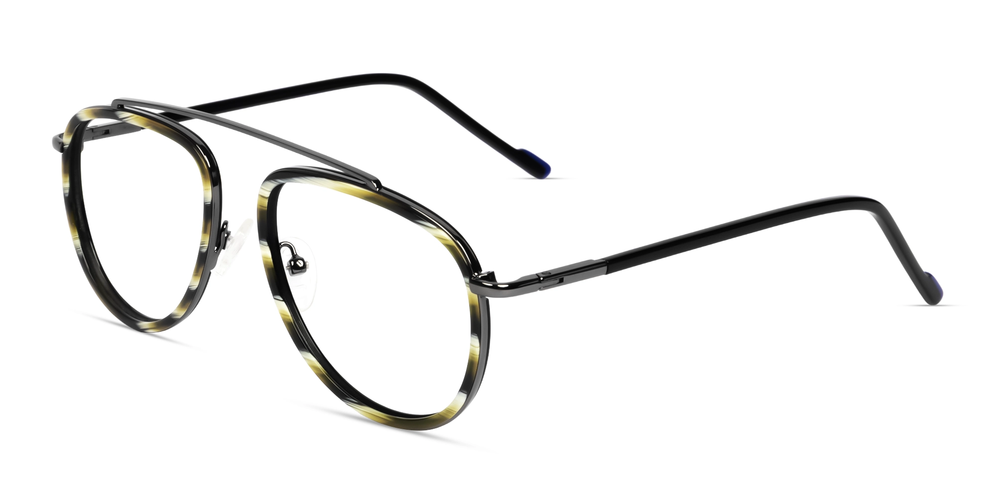 Green Grotto Pilot Fullrim Glasses With Nose Pad Green Grotto Pilot Fullrim Glasses With Nose Pad