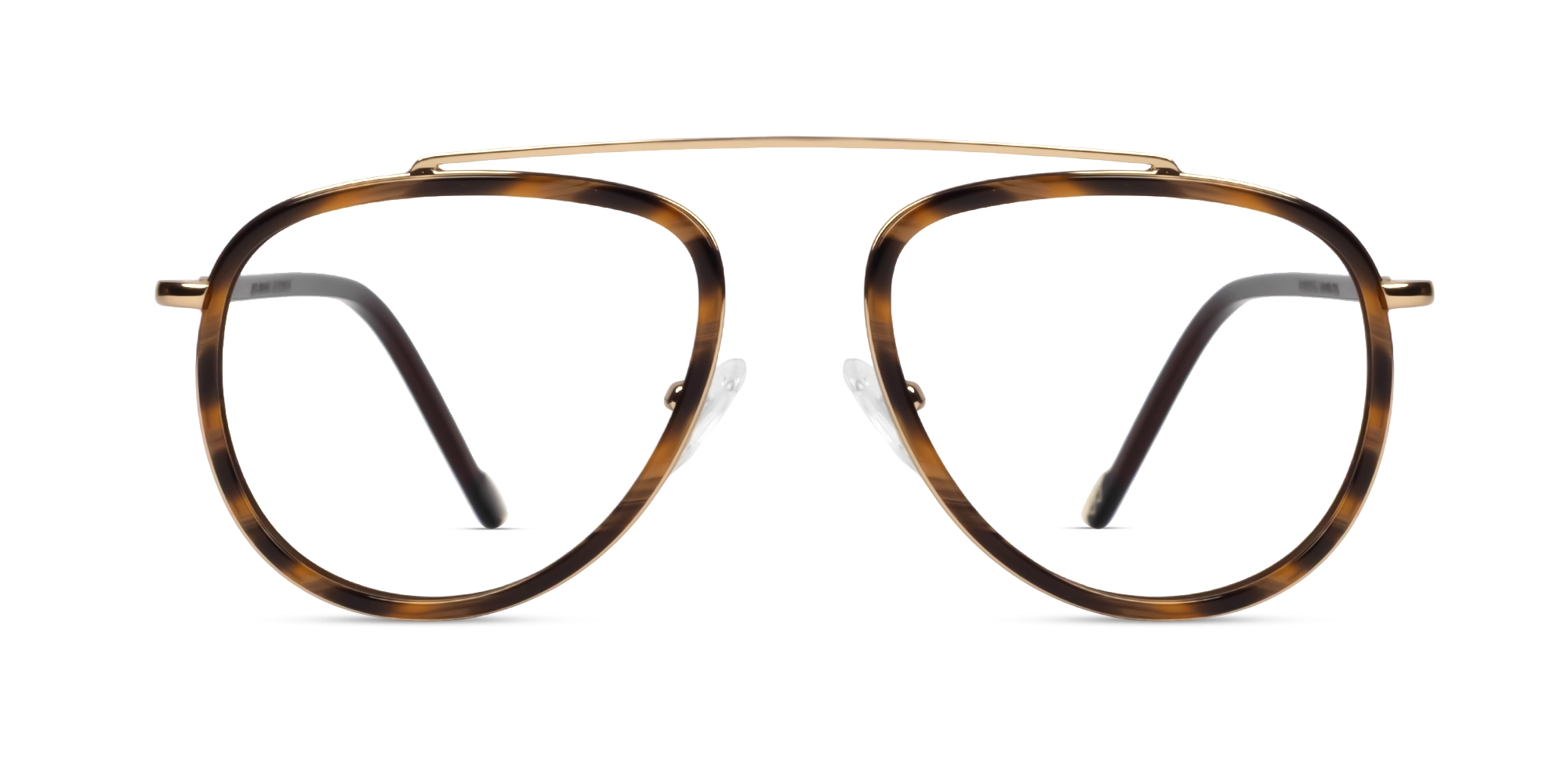 Brown Grotto Pilot Fullrim Glasses With Nose Pad Brown Grotto Pilot Fullrim Glasses With Nose Pad