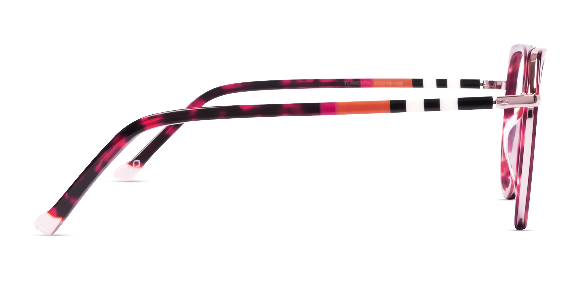 Pink Tortoise Geometric Glasses For Women-4