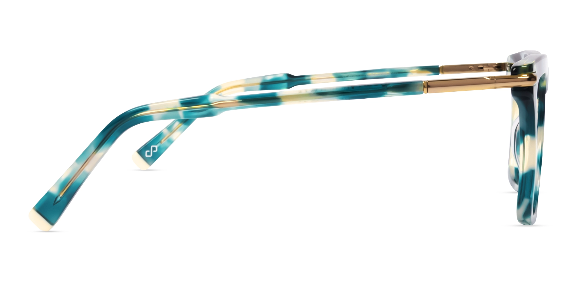 Acetate Green Marble Square Glasses-4