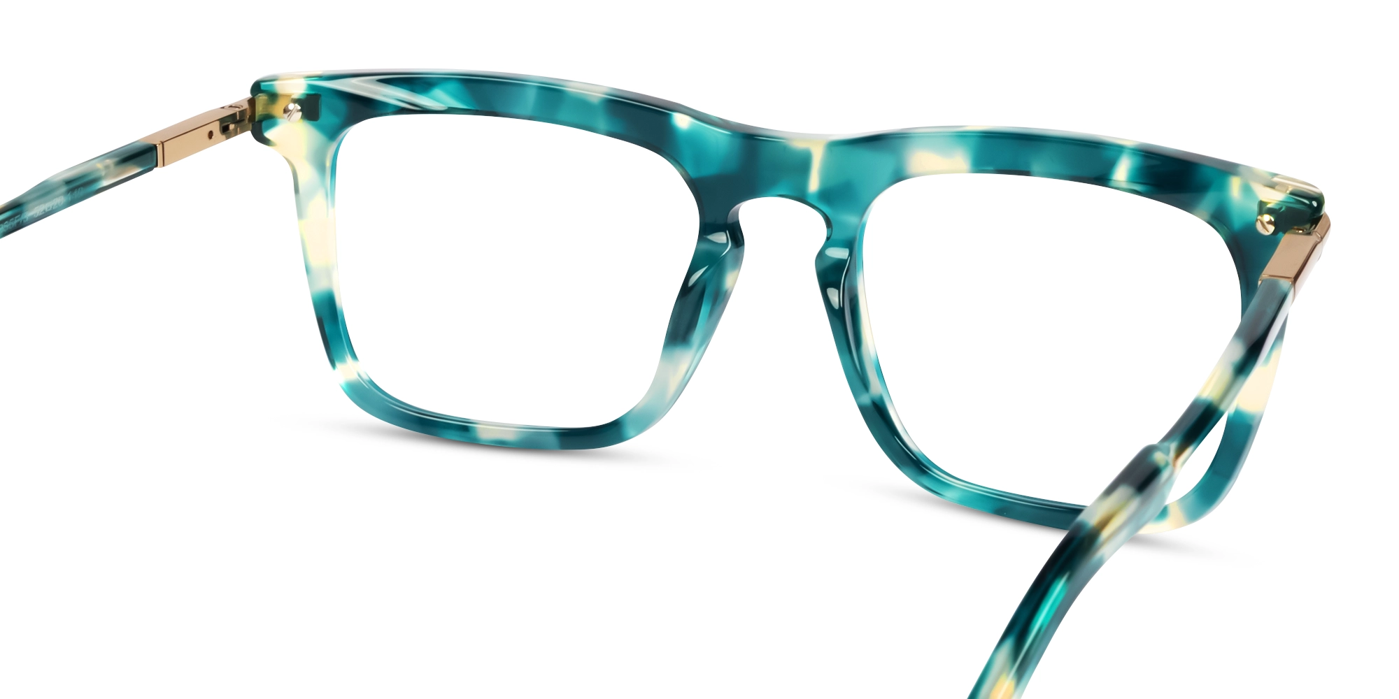 Acetate Green Marble Square Glasses-5