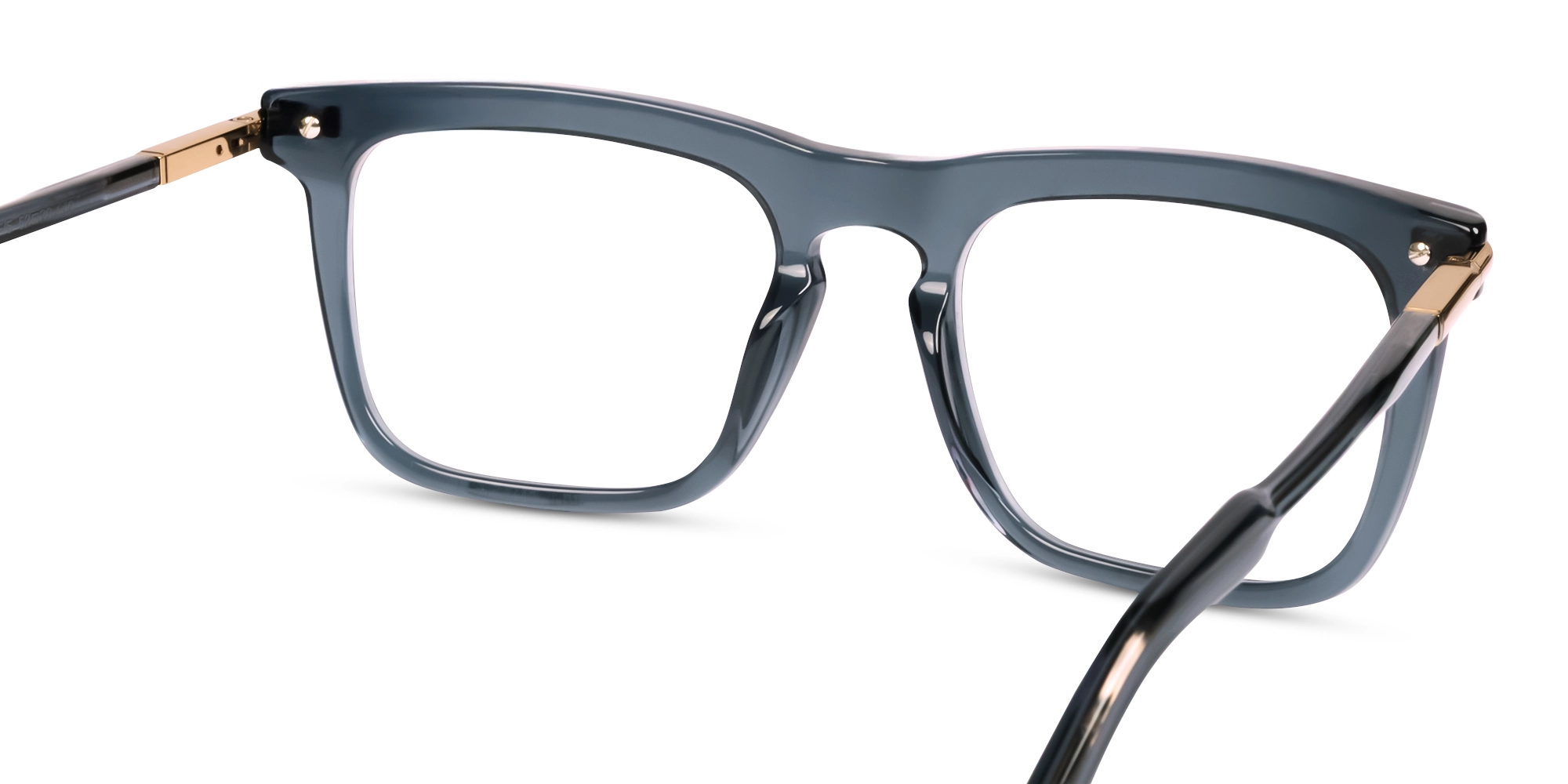 Crystal Denim Blue Keyhole Bridge Glasses-5