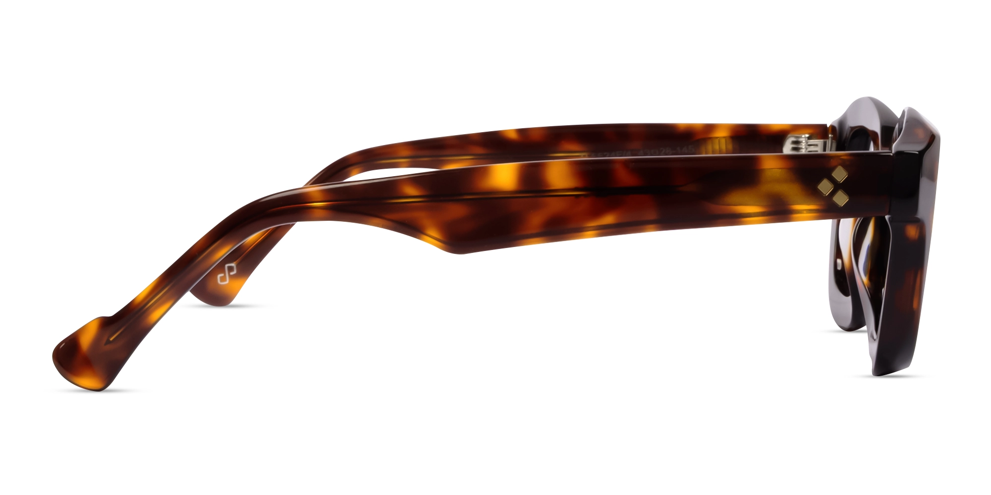 Dark Tortoise Chunky Geometric Glasses
