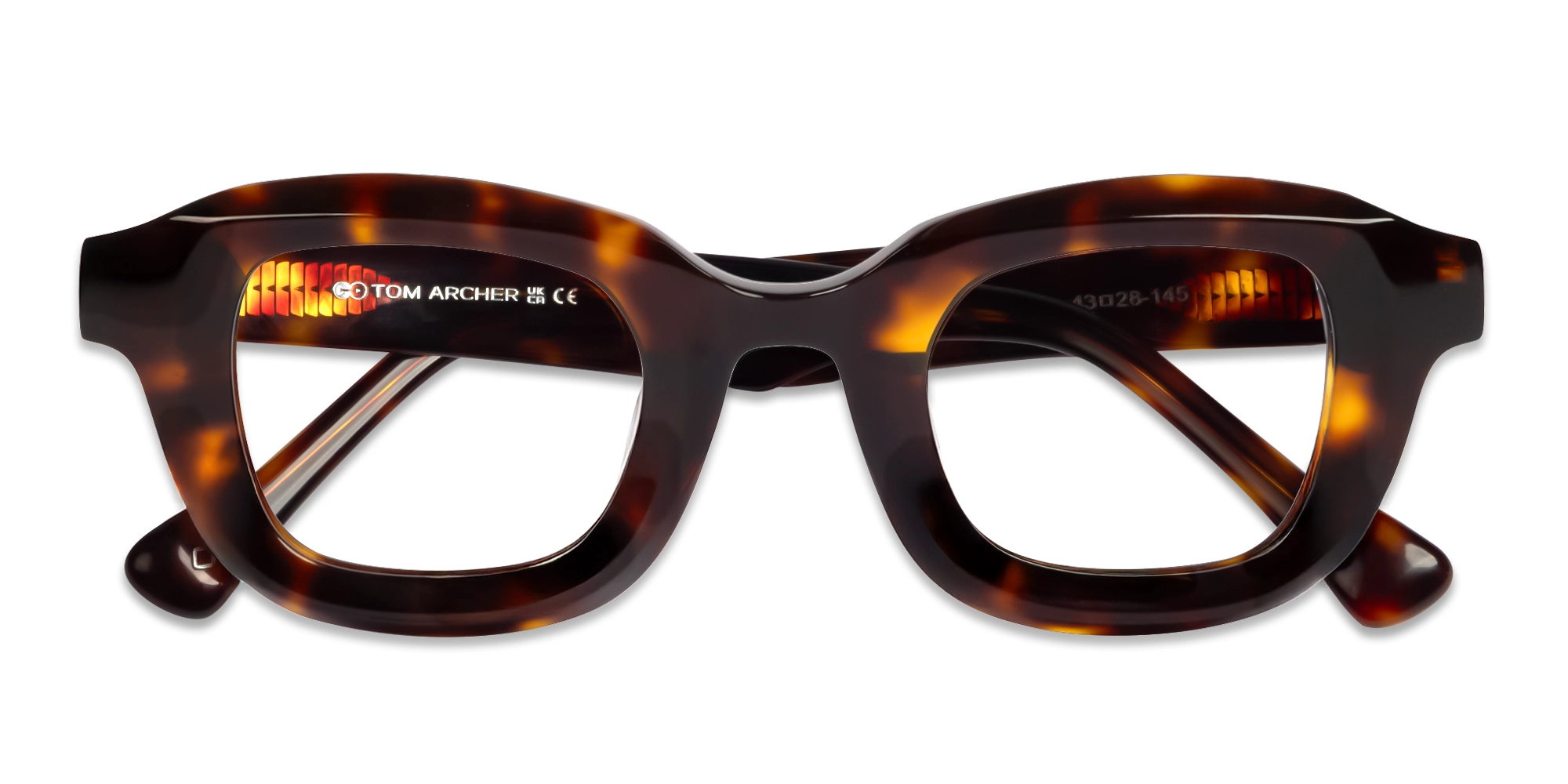 Dark Tortoise Chunky Geometric Glasses