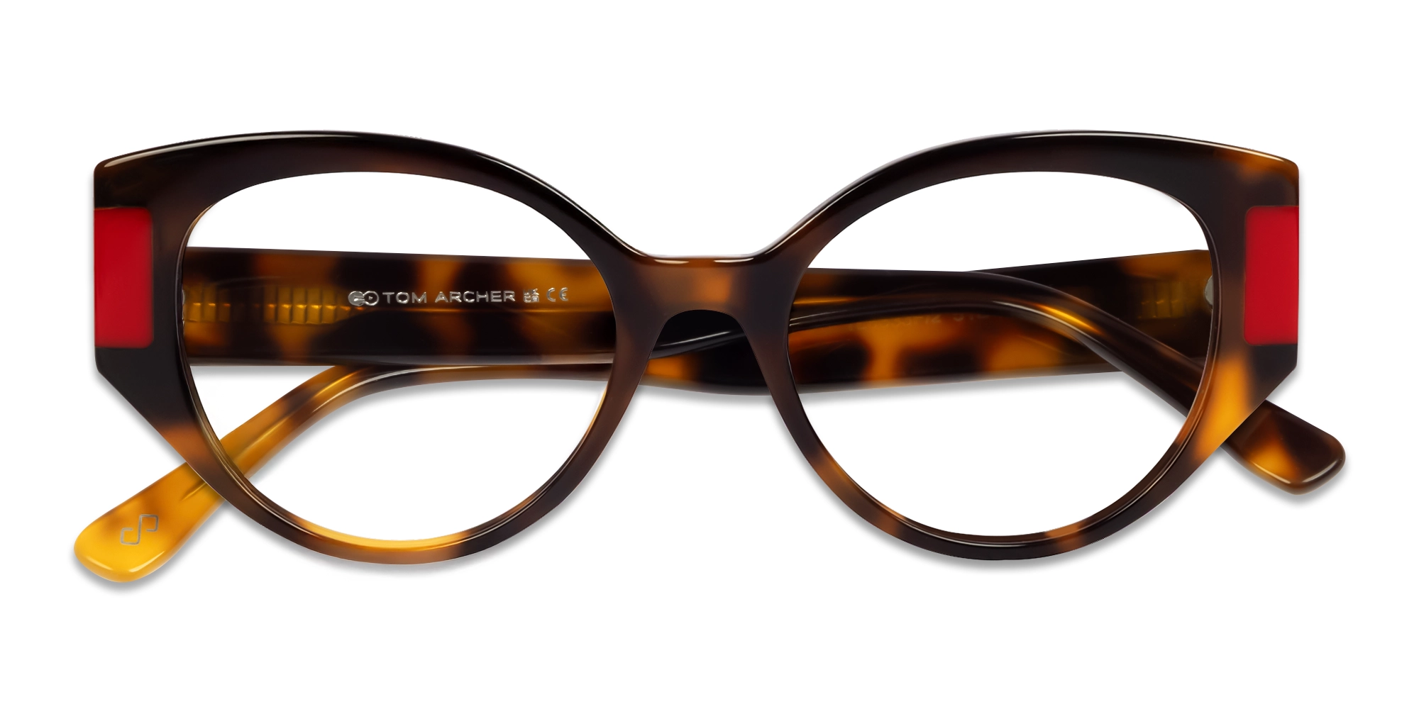 Honey Tortoise Oversized Cateye Glasses-5
