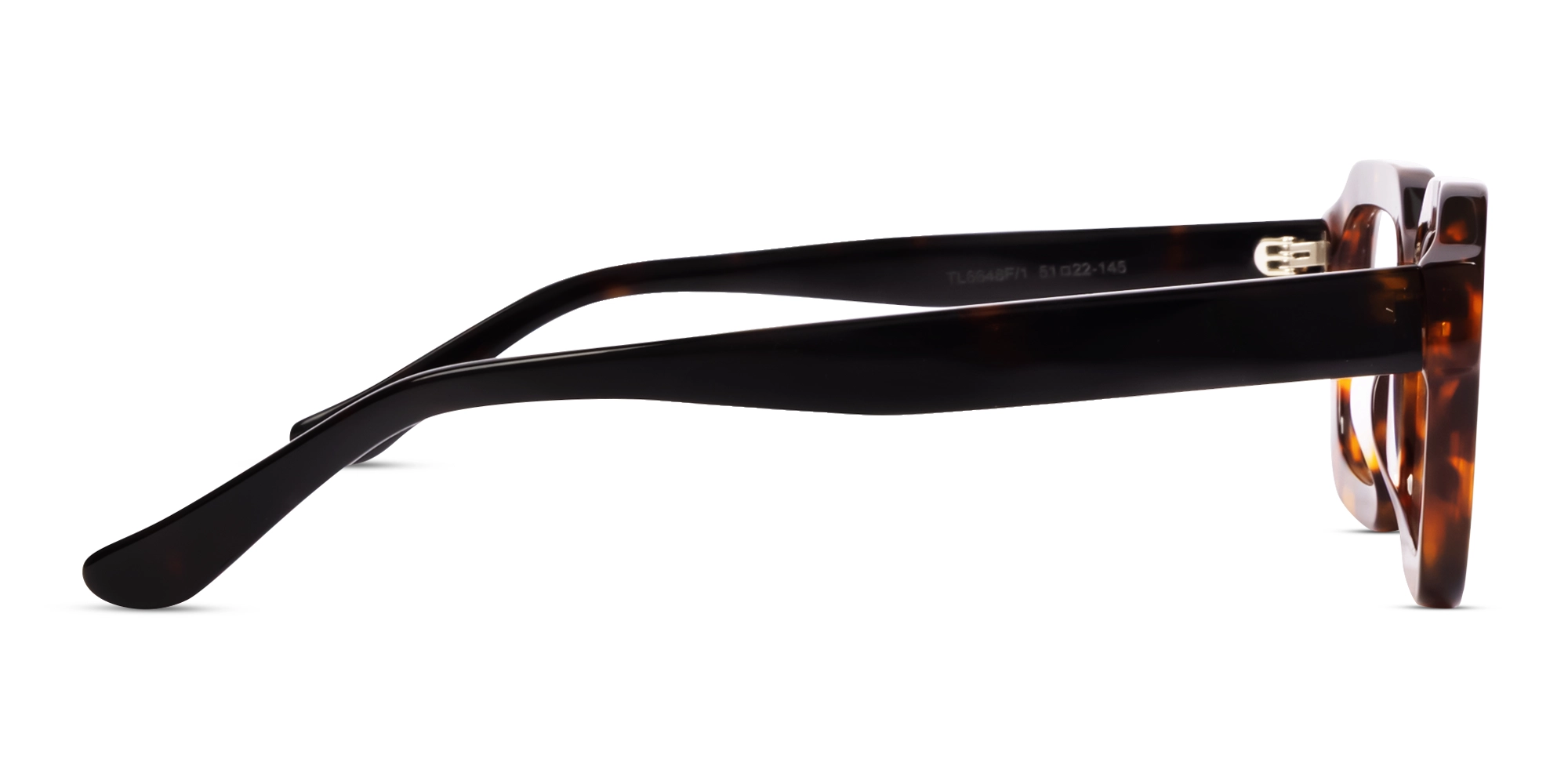 Tortoise Square Geometric Full-rim Glasses