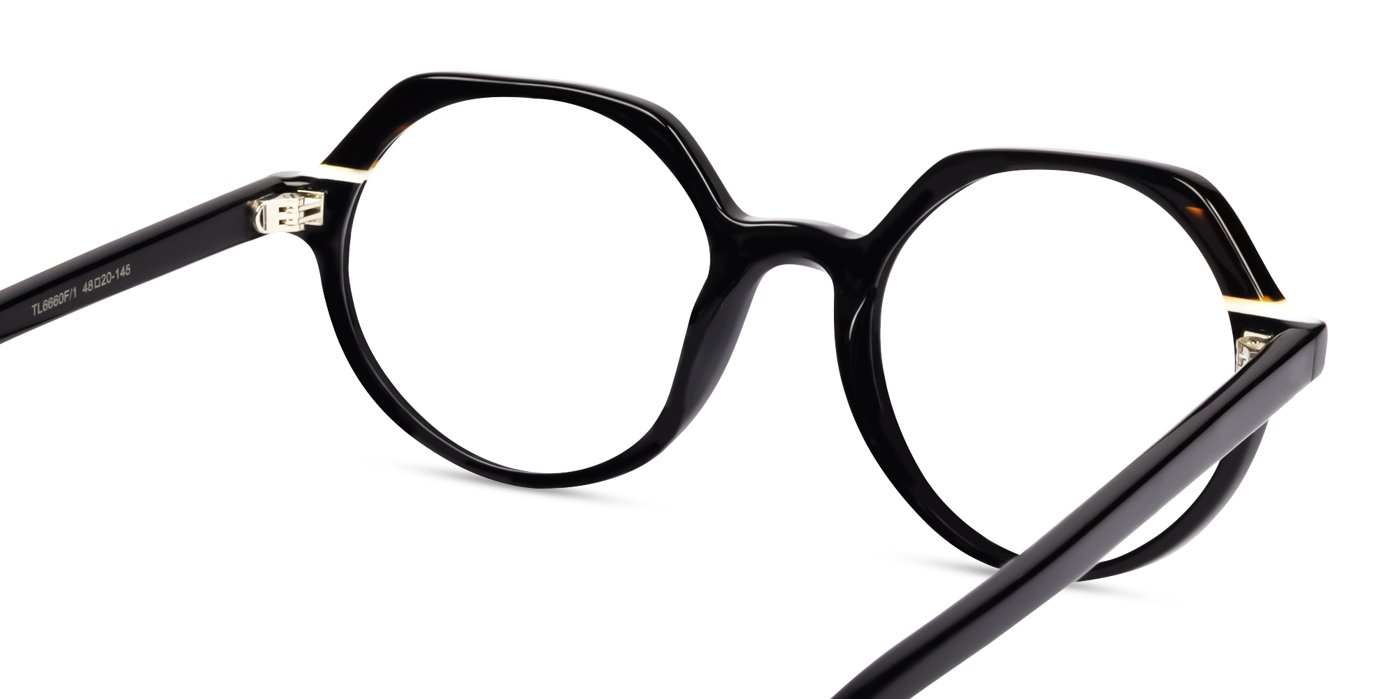 Black Round Fullrim Acetate Glasses-4