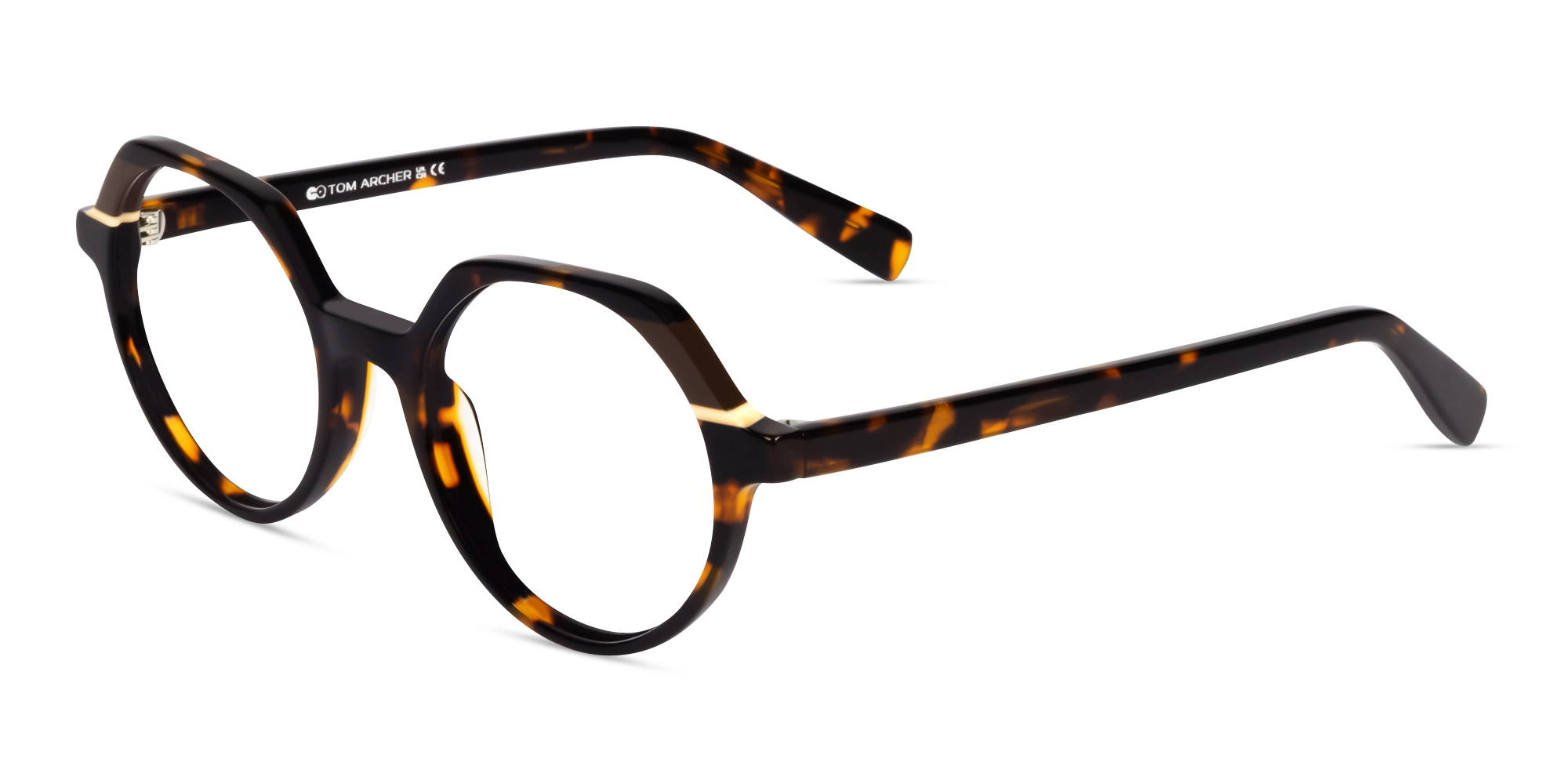 Tortoise Round Fullrim Acetate Glasses-2