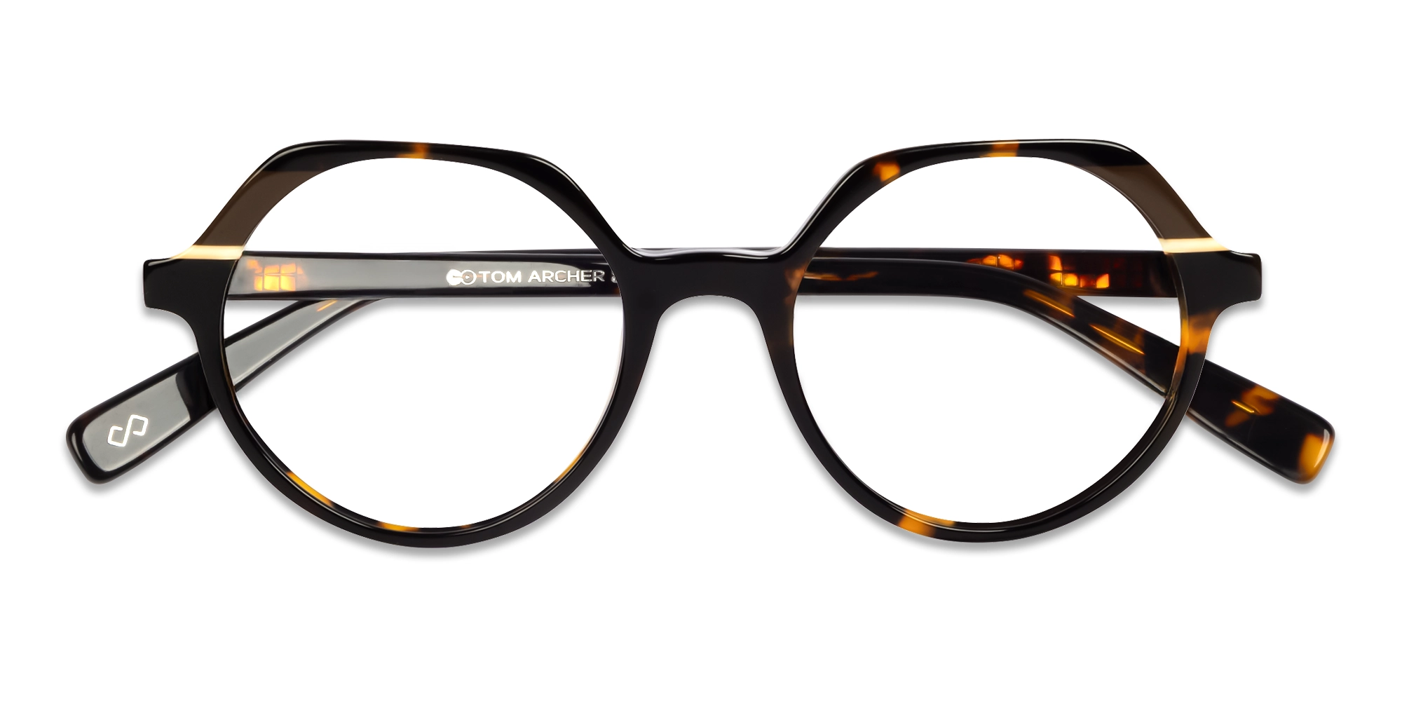 Tortoise Round Fullrim Acetate Glasses-5