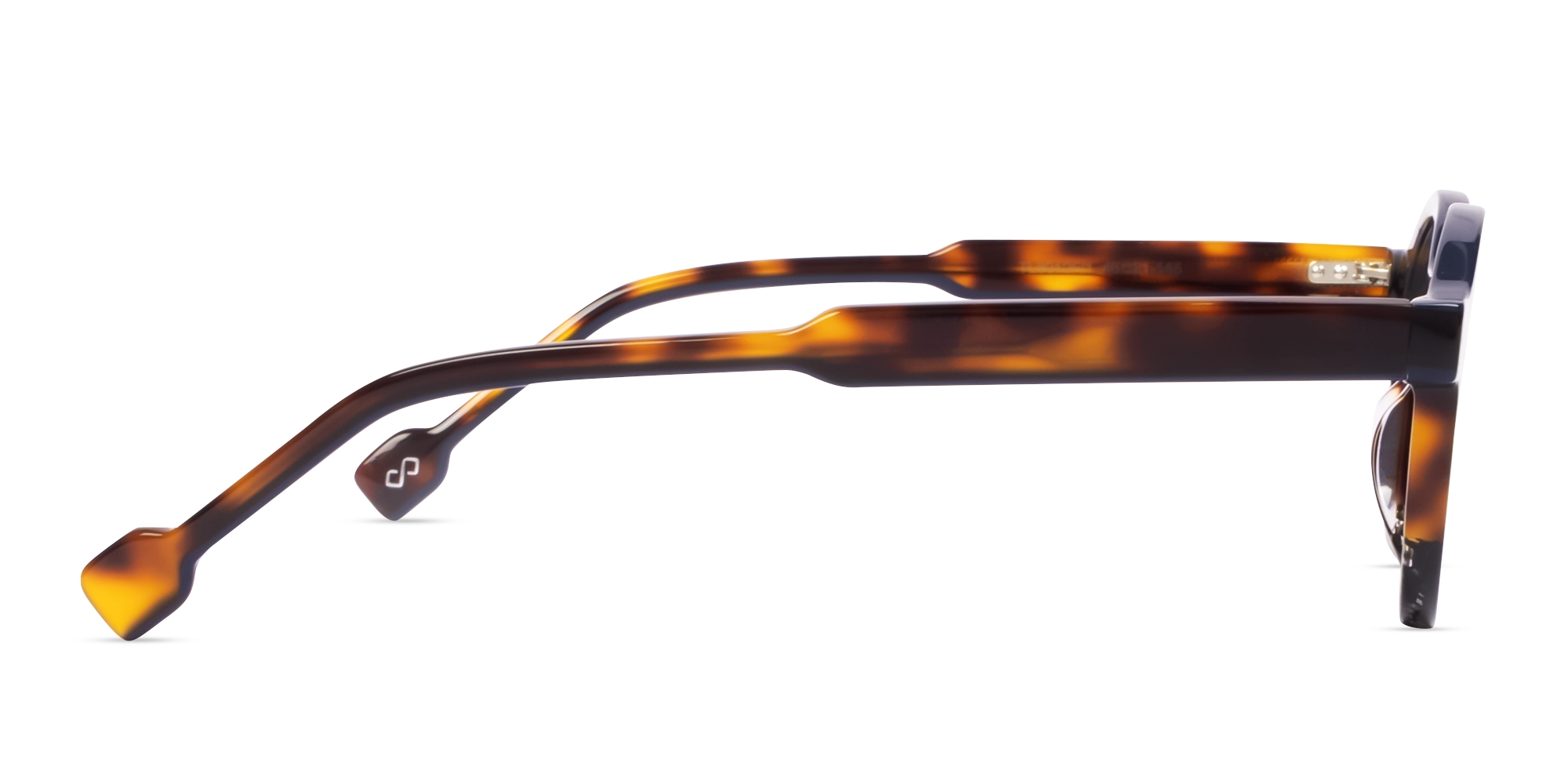 Tortoise Round Keyhole Bridge Glasses-3