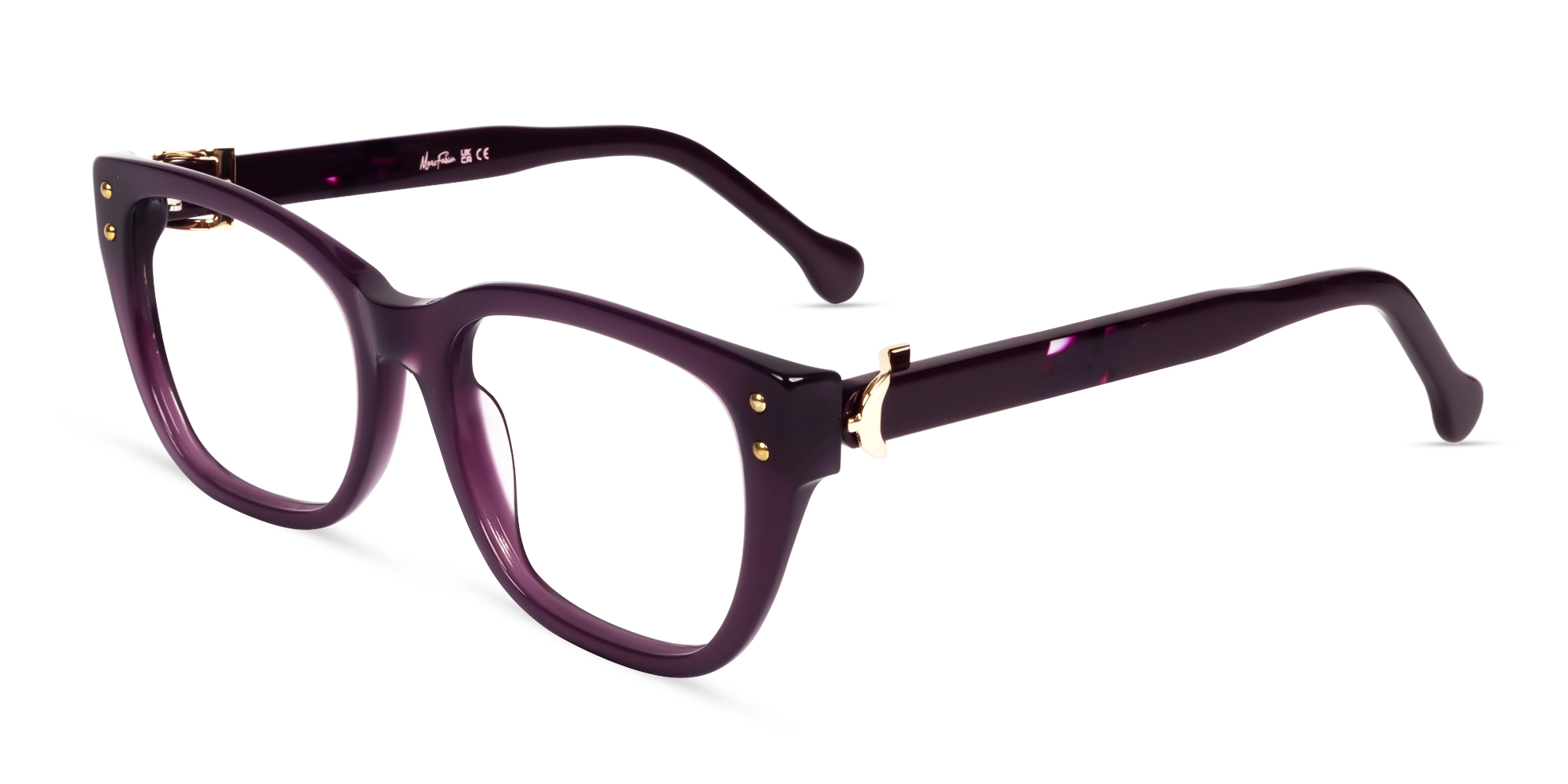 Affair Purple Cat-eye Fullrim Glasses-3