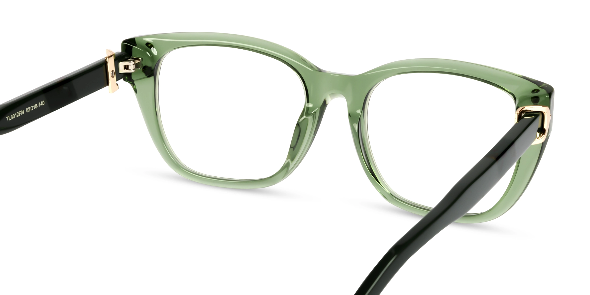 Crystal Gin Green Cat-eye Fullrim Glasses-5