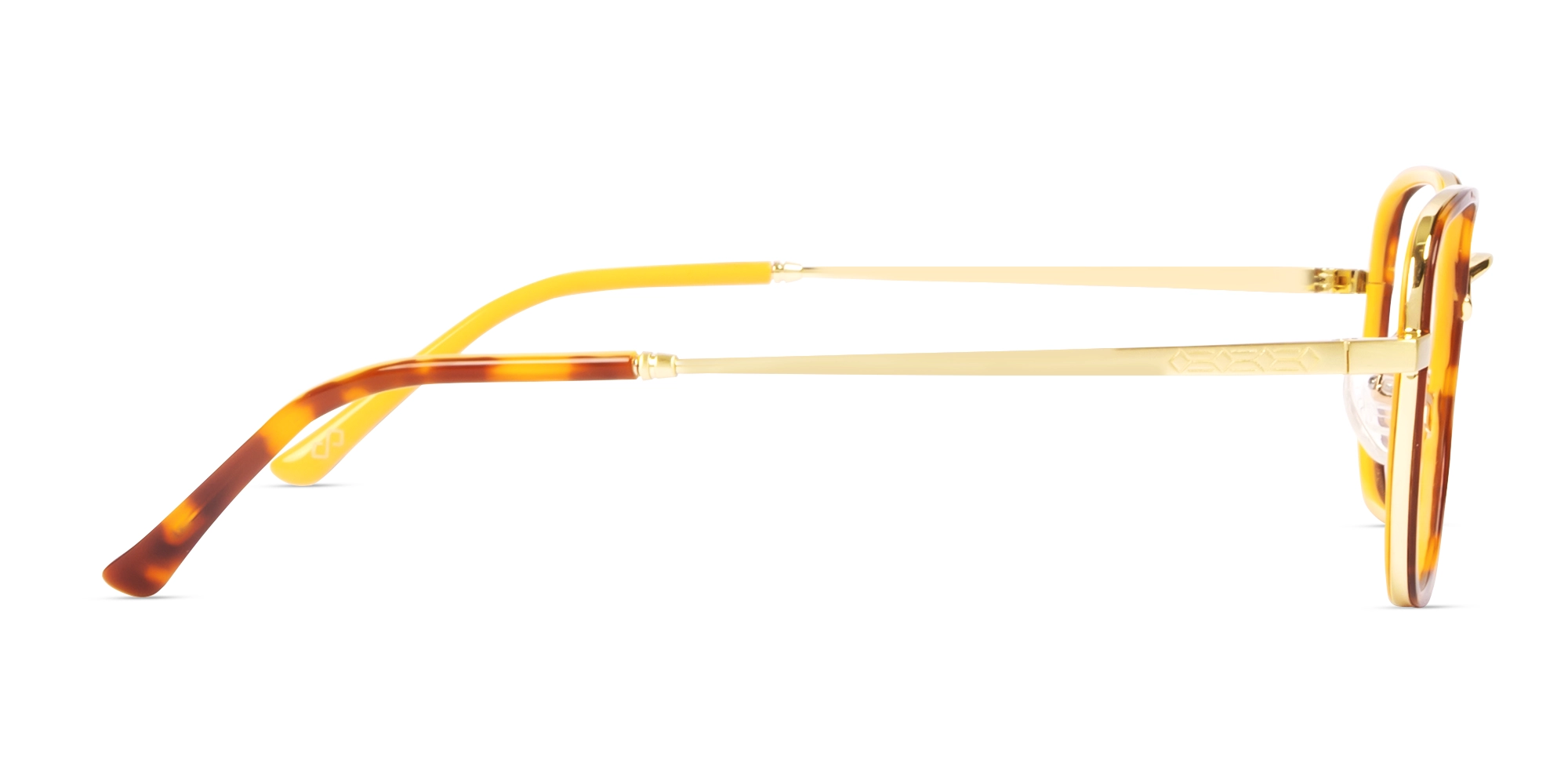Honey Tortoise & Gold Geometric Glasses Honey Tortoise & Gold Geometric Glasses