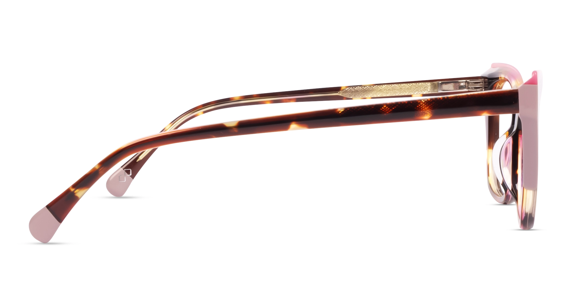 Pink & Tortoise Cat-eye Fullrim Acetate Glasses-4