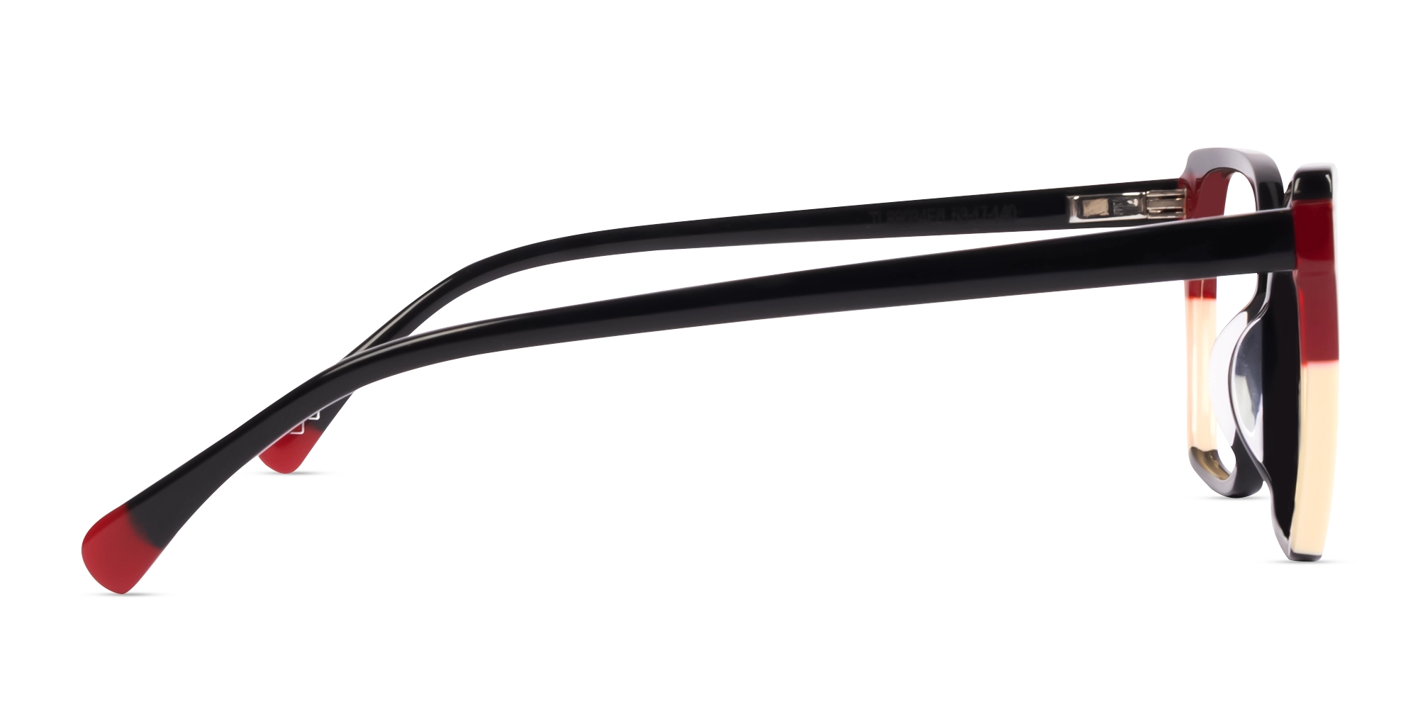 Black Geometric Cat-eye Glasses For Female-4