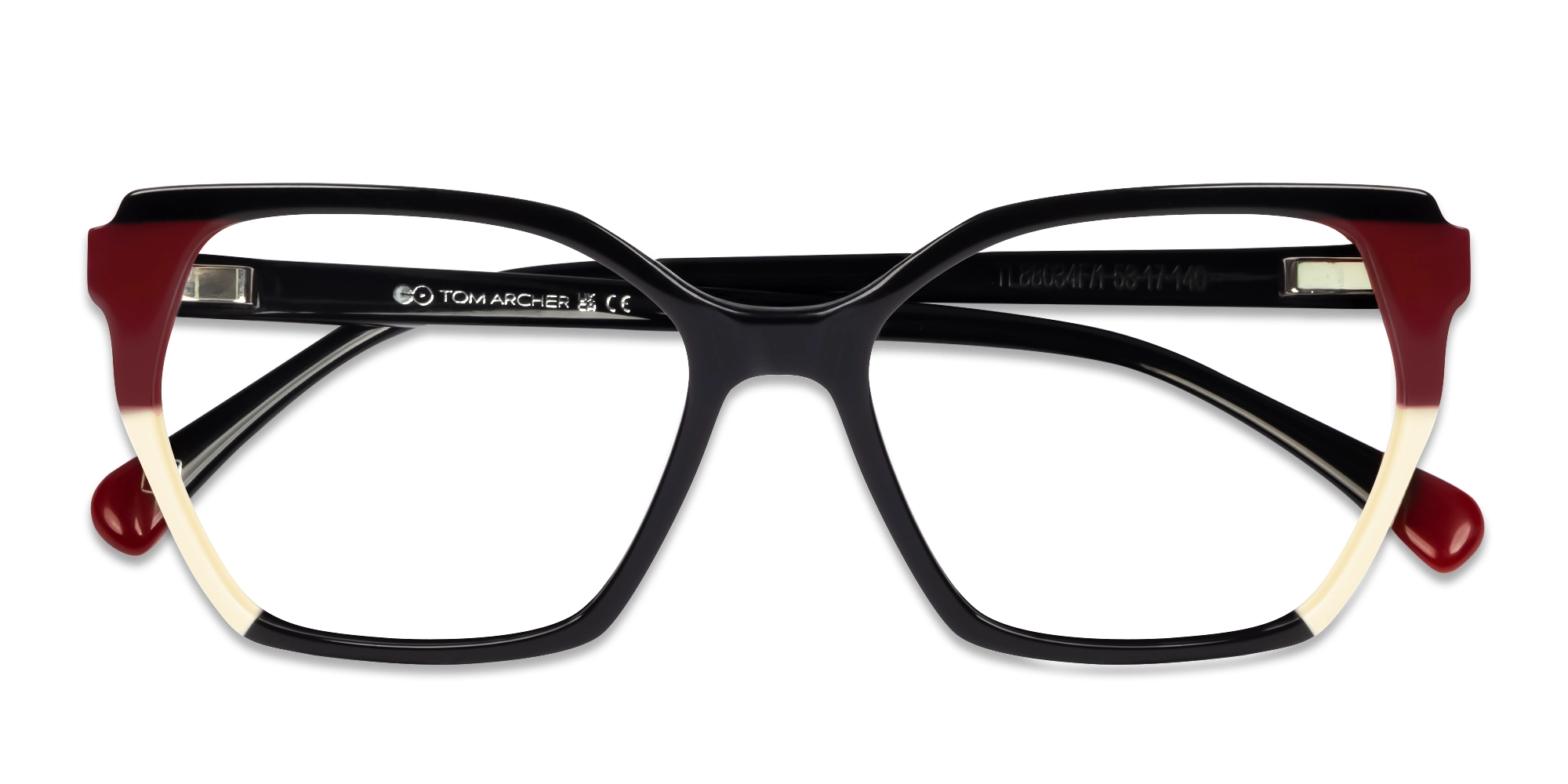 Black Geometric Cat-eye Glasses For Female-6