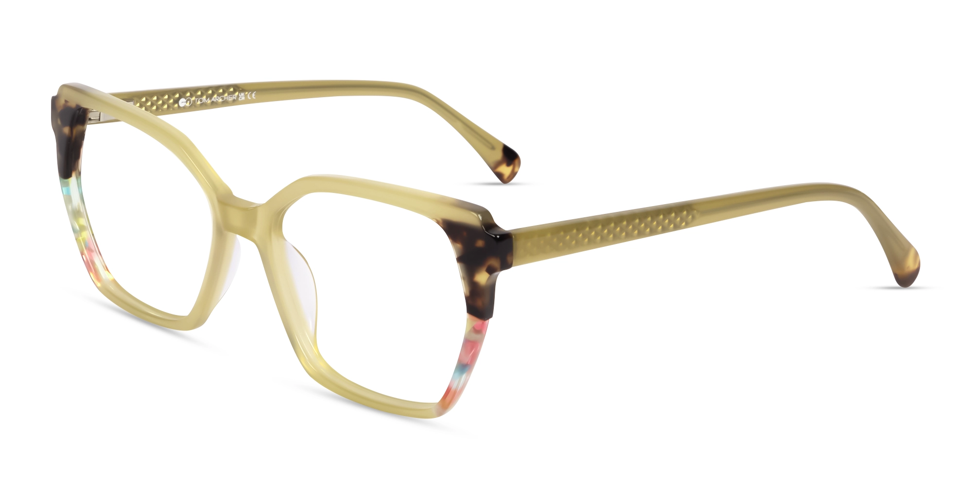 Celery Green Cat-eye Glasses For Women-3