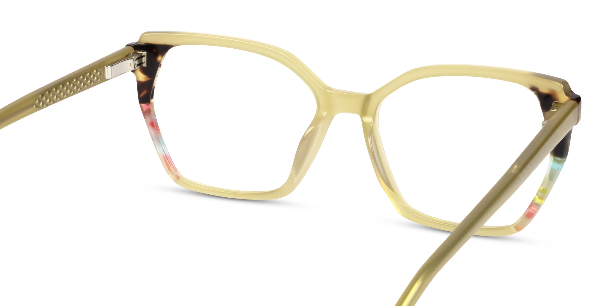 Celery Green Cat-eye Glasses For Women-5