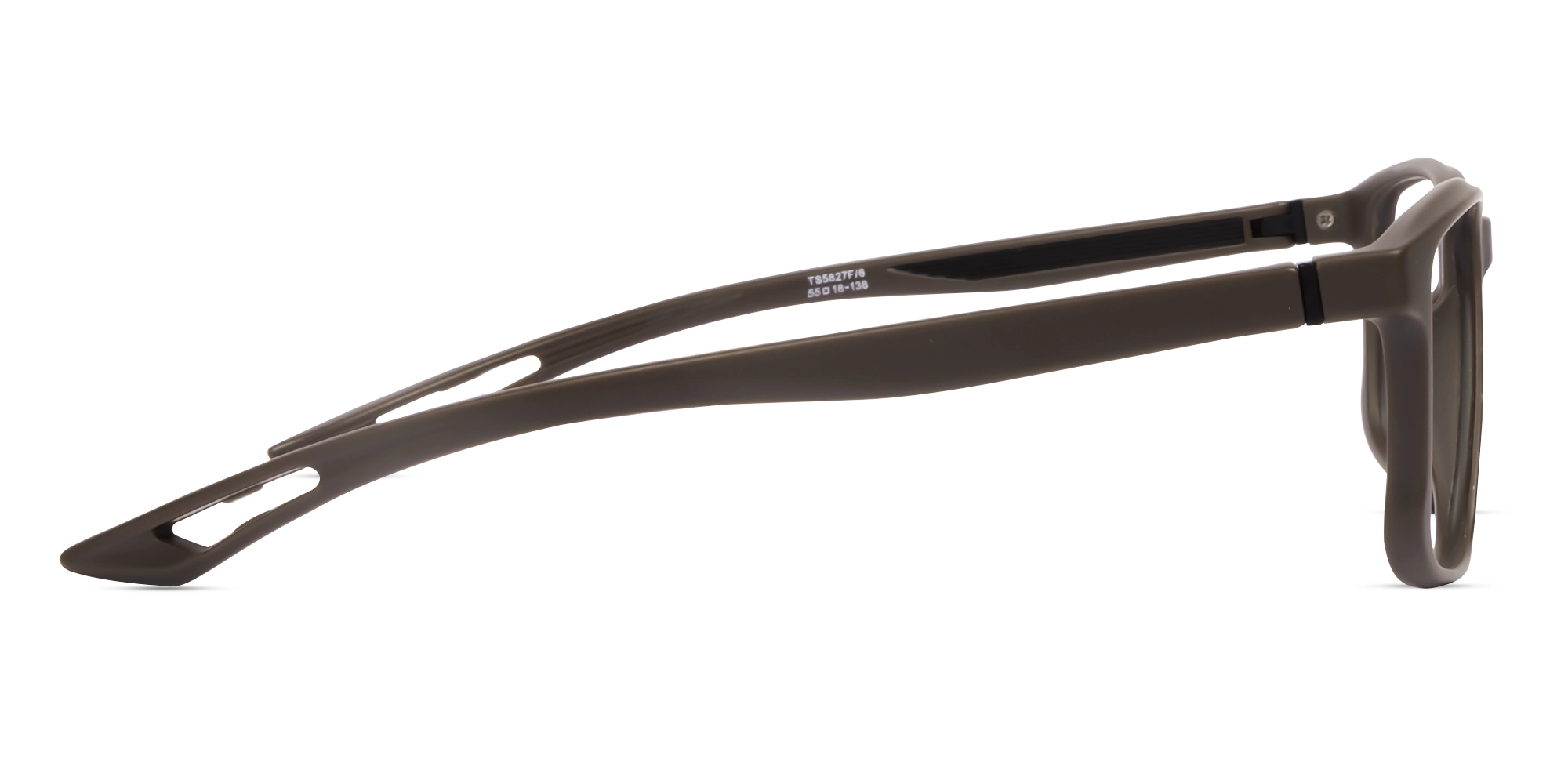 Dark Brown TR90 Rectangular Glasses-3