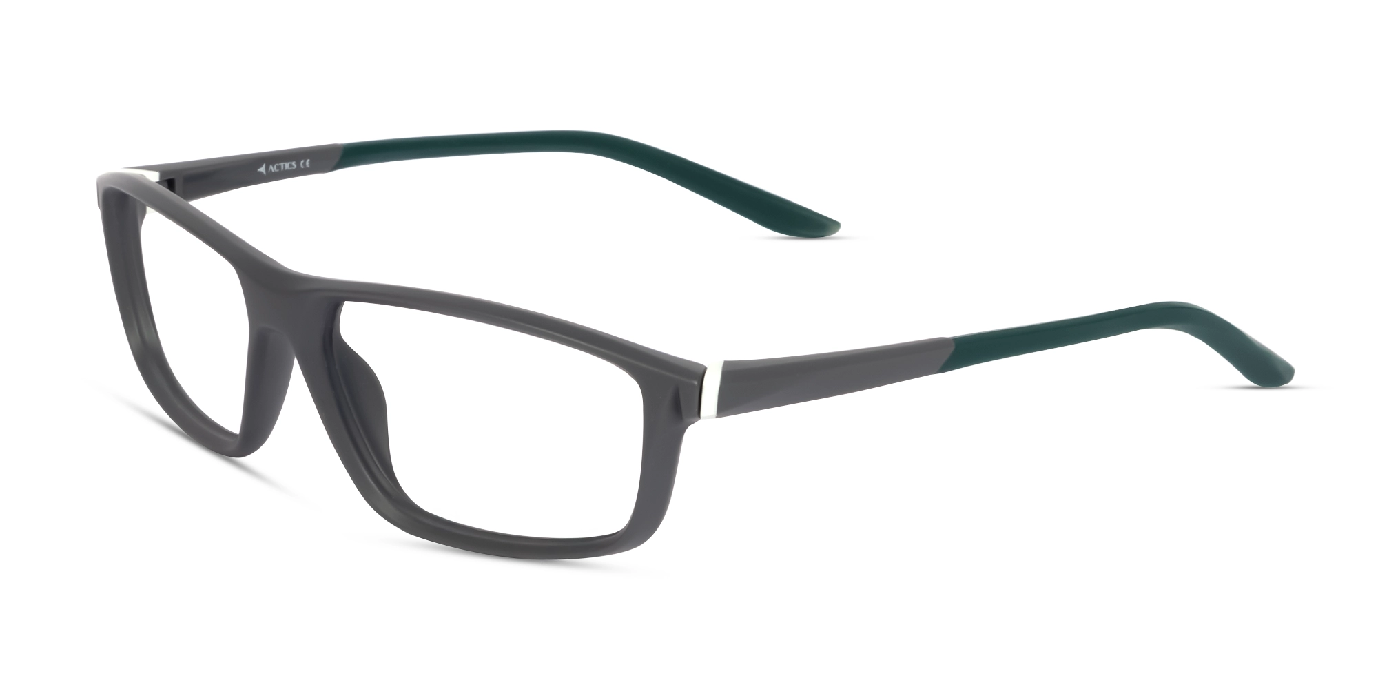 Sports Smoke Grey Rectangular Glasses-3
