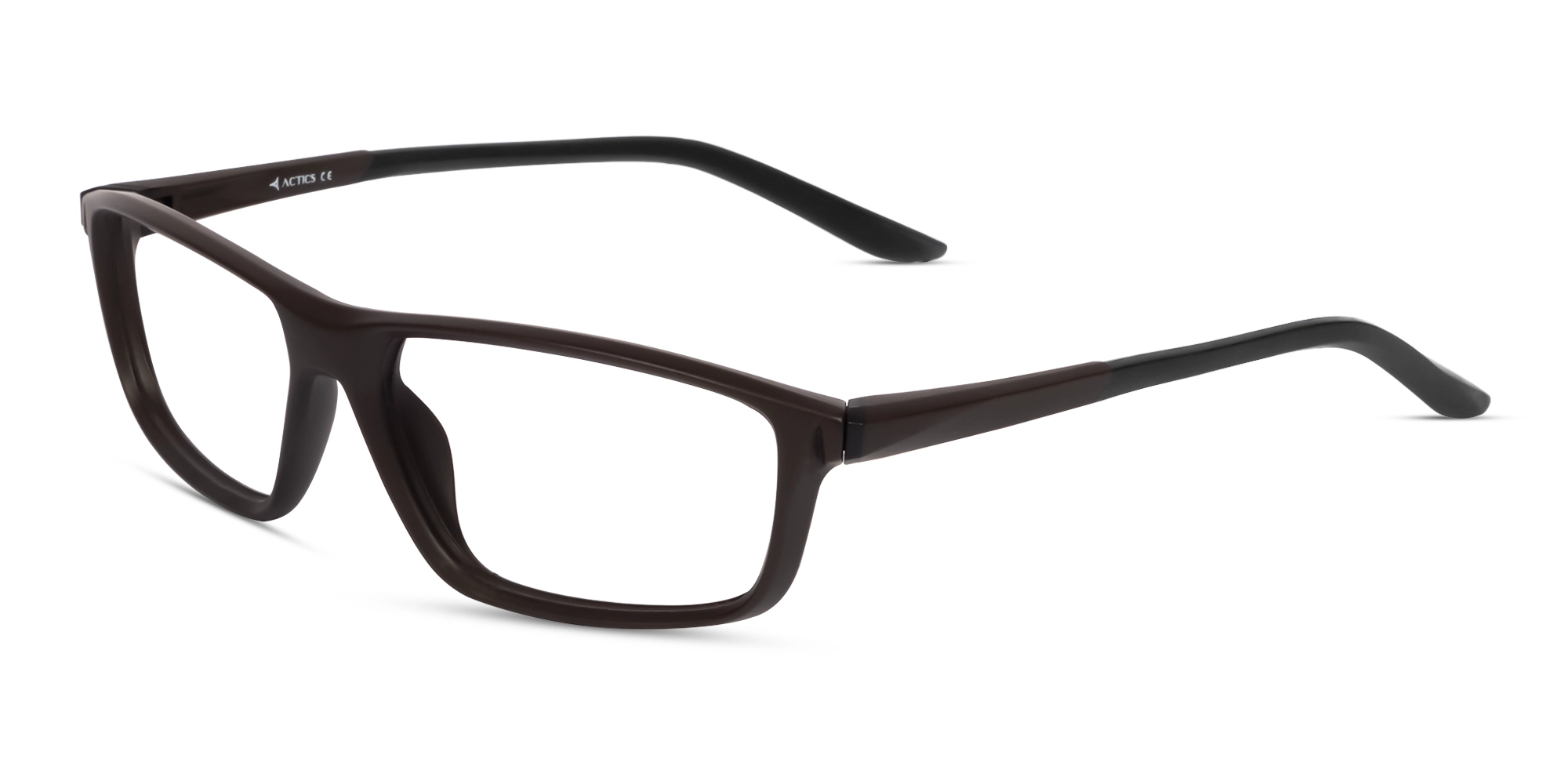 Sports Dark Brown Rectangular Glasses-3 Sports Dark Brown Rectangular Glasses-3