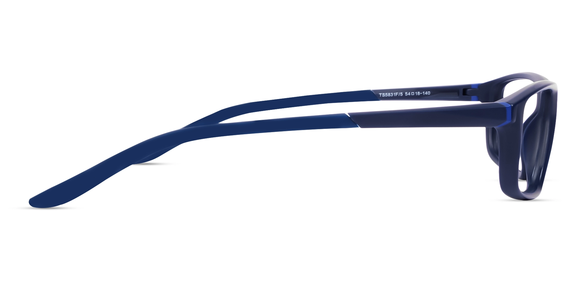 Sports TR90 Navy Blue Rectangular Glasses-4