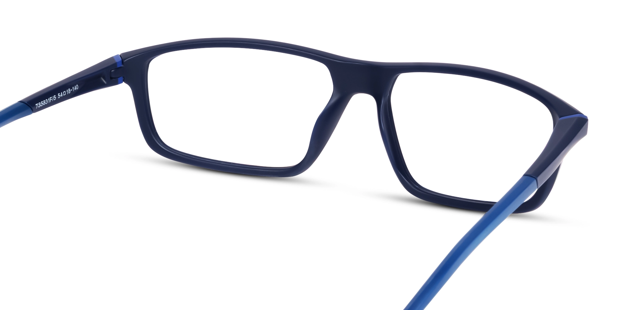 Sports TR90 Navy Blue Rectangular Glasses-5