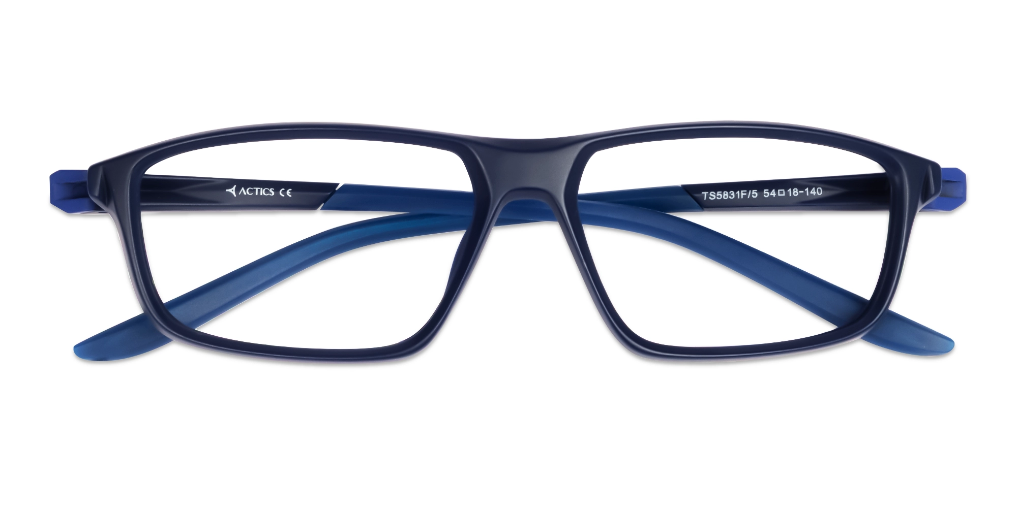 Sports TR90 Navy Blue Rectangular Glasses-6