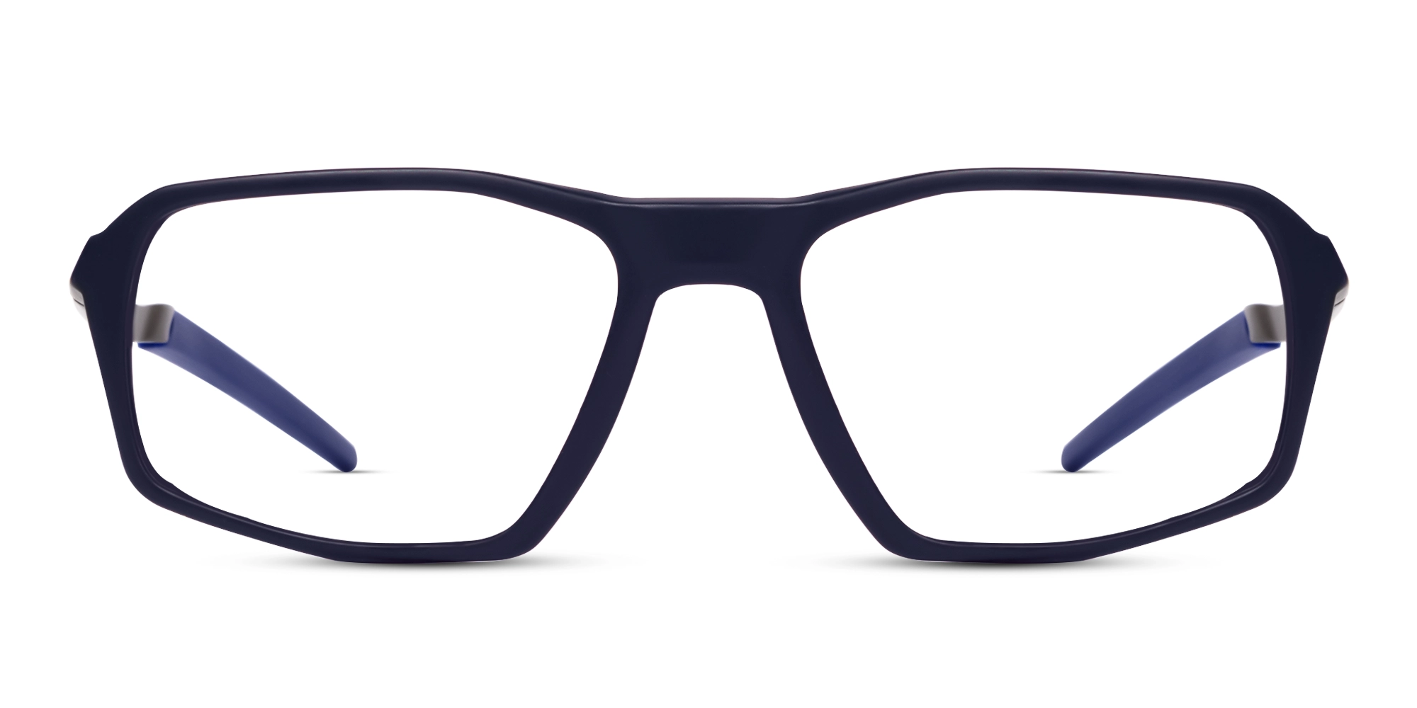 Navy Blue Rectangular Full-Rim Sports Glasses-1