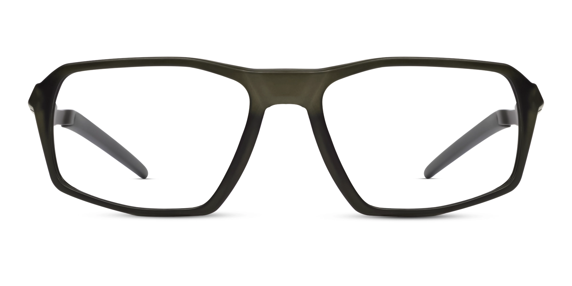 Black & Grey Rectangular Full-Rim Sports Glasses-1