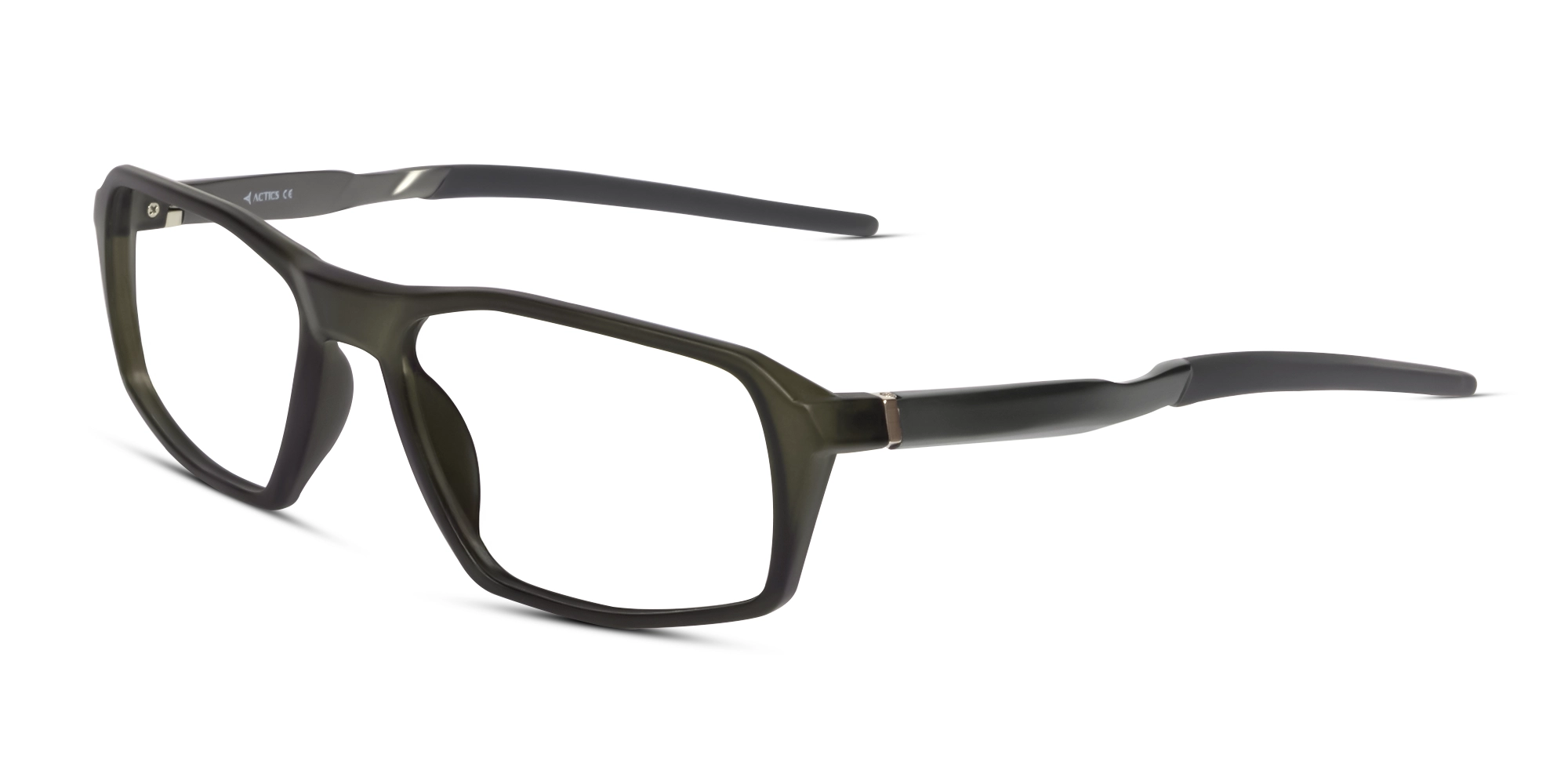 Black & Grey Rectangular Full-Rim Sports Glasses-3