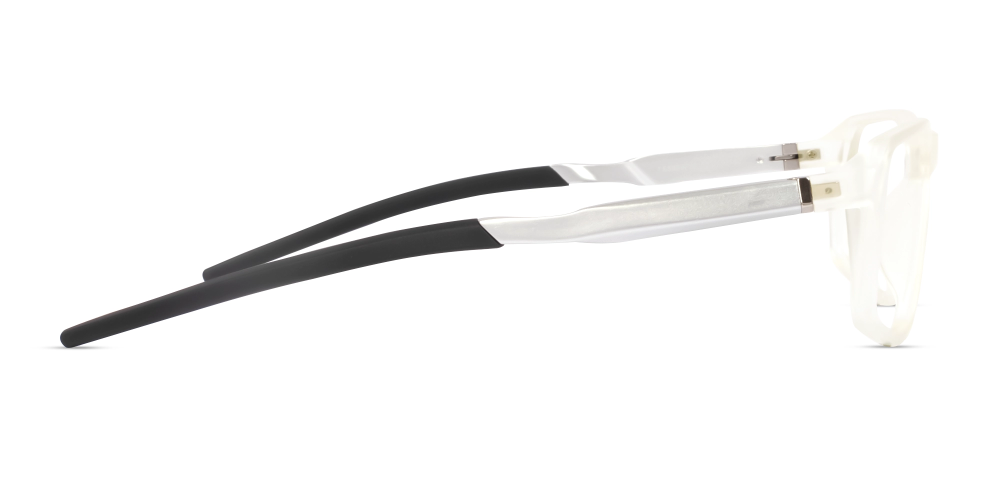 Dove White Rectangular Full-Rim Sports Glasses-4