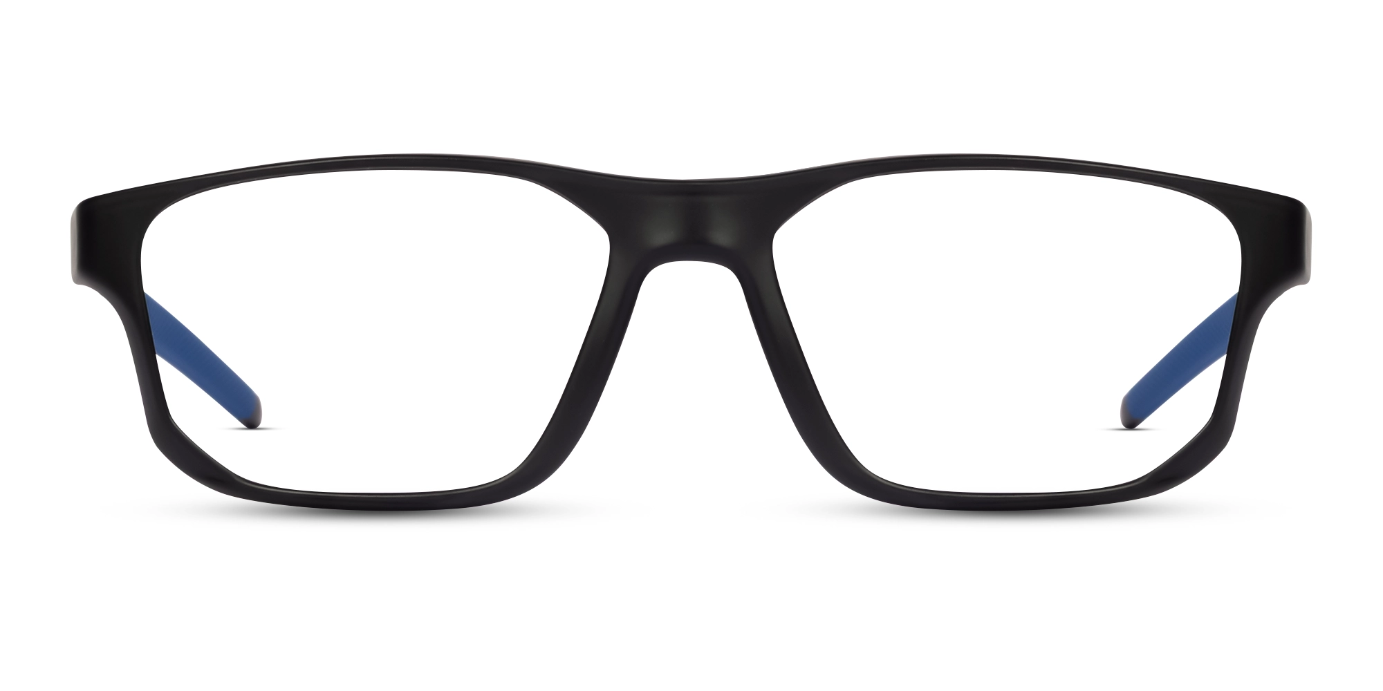 Black & Blue Athletic Rectangular Glasses-1