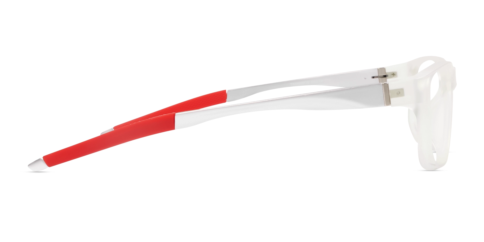 Dove White Rectangular Fullrim Glasses-3
