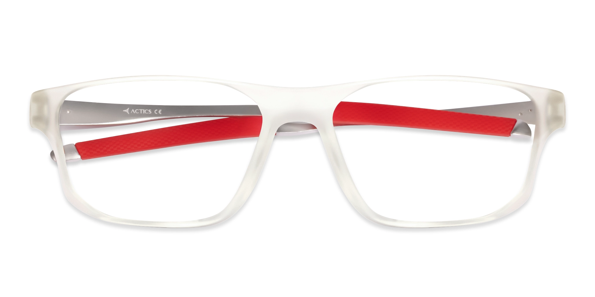 Dove White Rectangular Fullrim Glasses-5