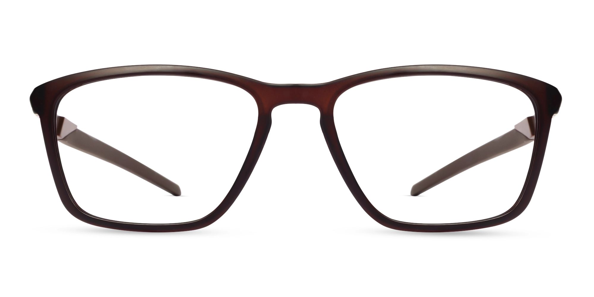 Dark Brown Large Rectangular Sports Glasses-1 Dark Brown Large Rectangular Sports Glasses-1