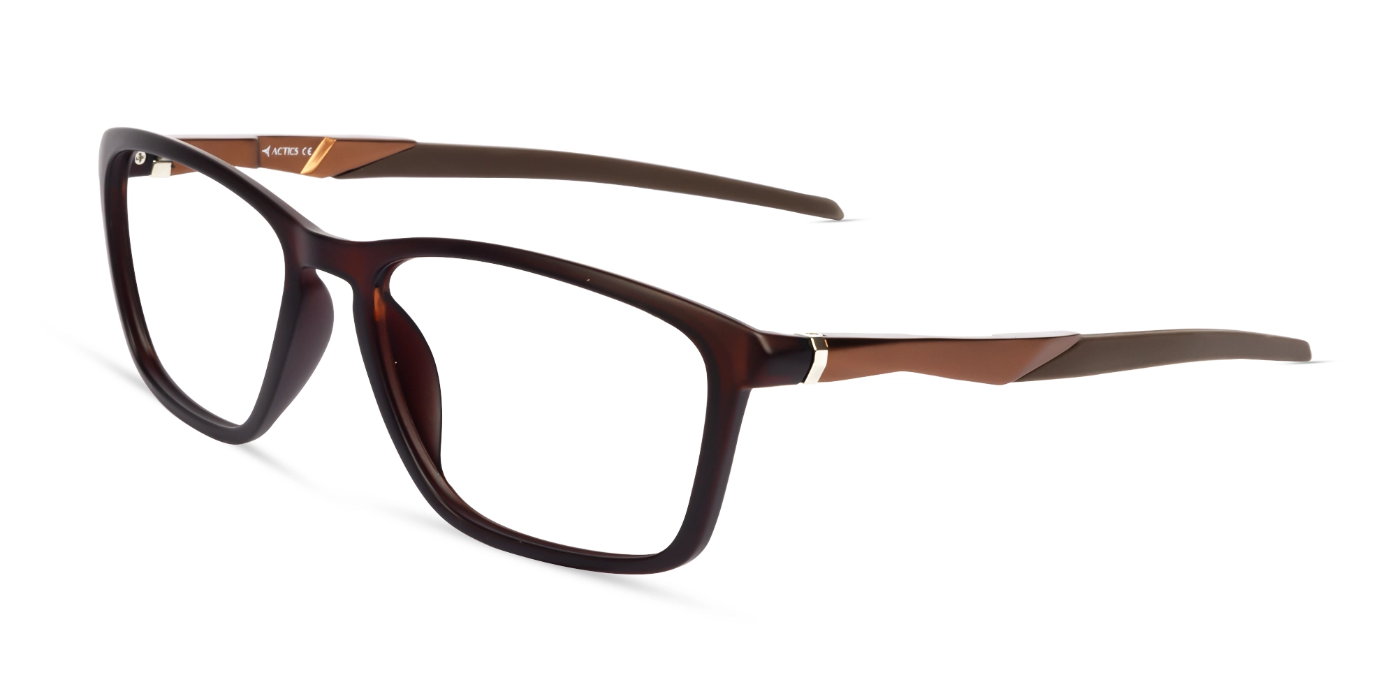 Dark Brown Large Rectangular Sports Glasses-3 Dark Brown Large Rectangular Sports Glasses-3
