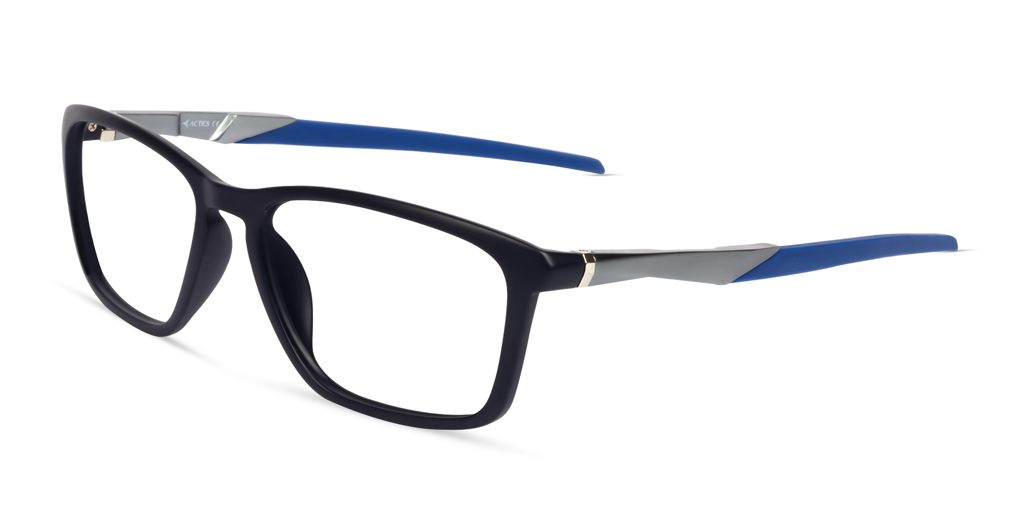 Black & Blue Spring Hinges Sports Glasses-3