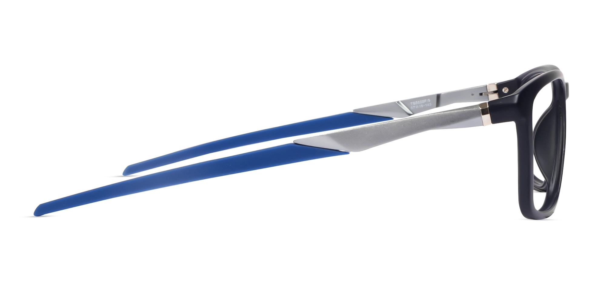 Black & Blue Spring Hinges Sports Glasses-4