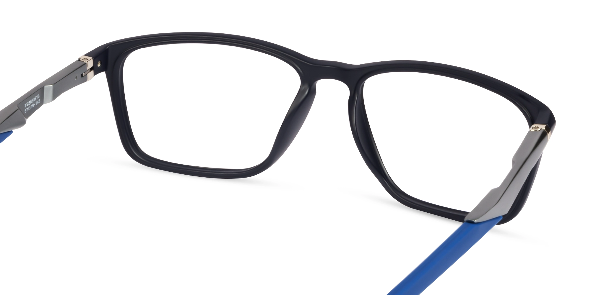 Black & Blue Spring Hinges Sports Glasses-5