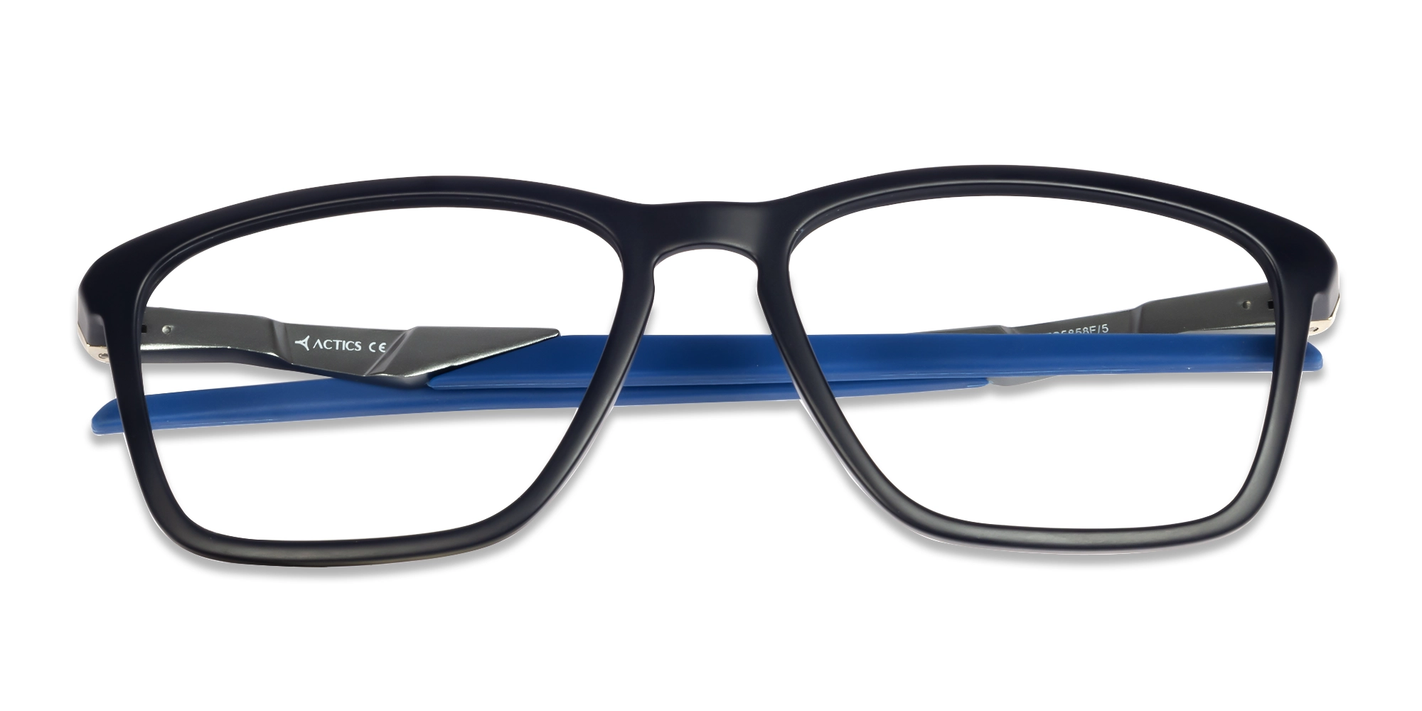 Black & Blue Spring Hinges Sports Glasses-6